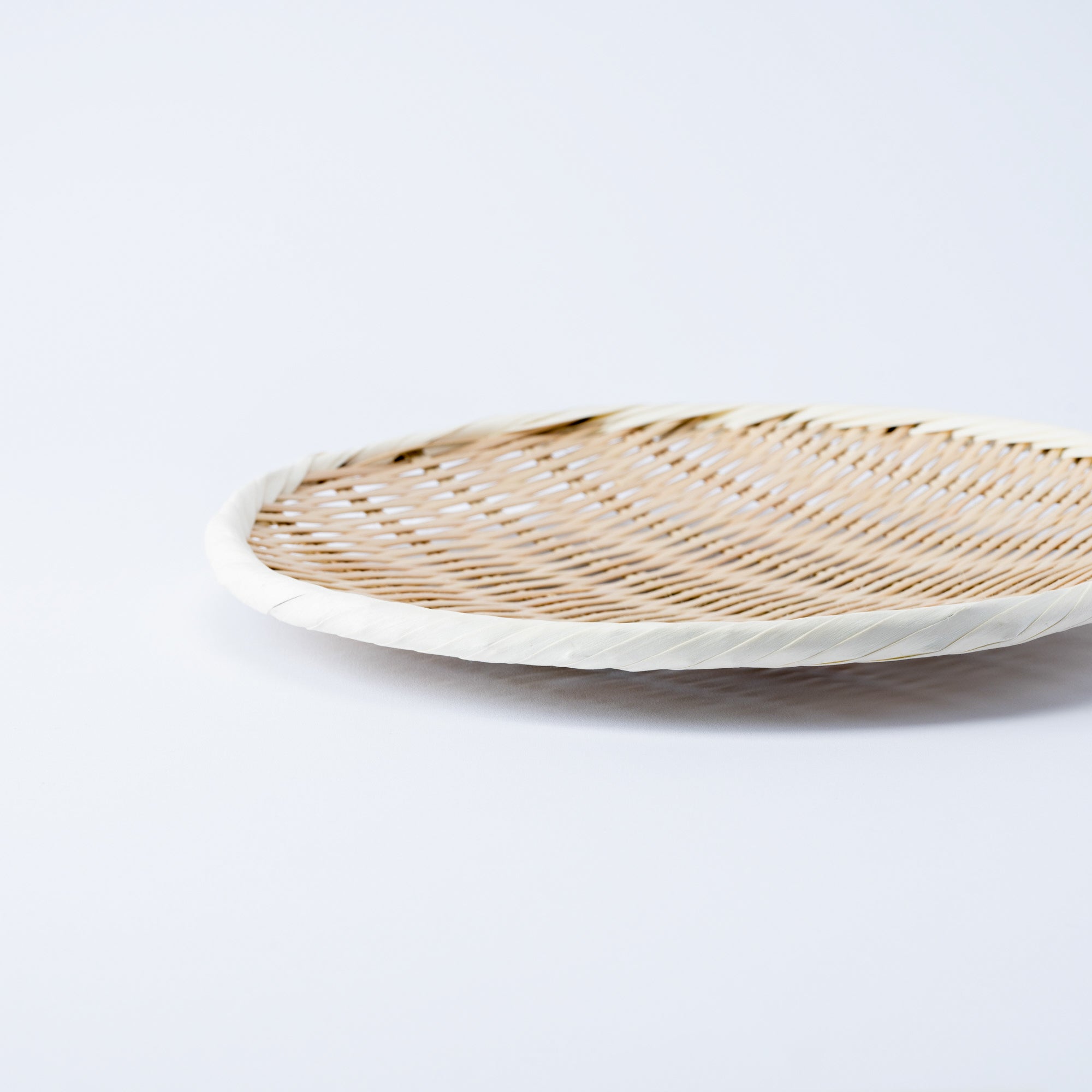 Basket Weave Bamboo Strainer