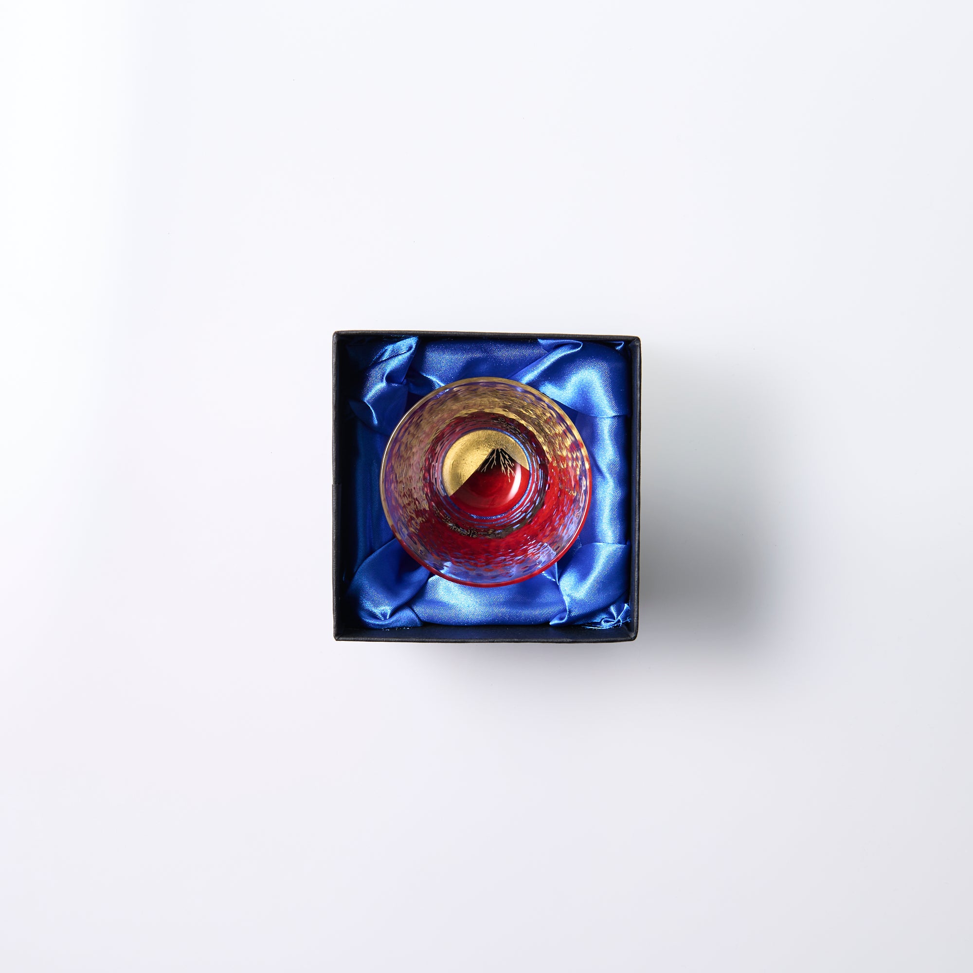 Hokusai Red Fuji Maki-e Sake Cup