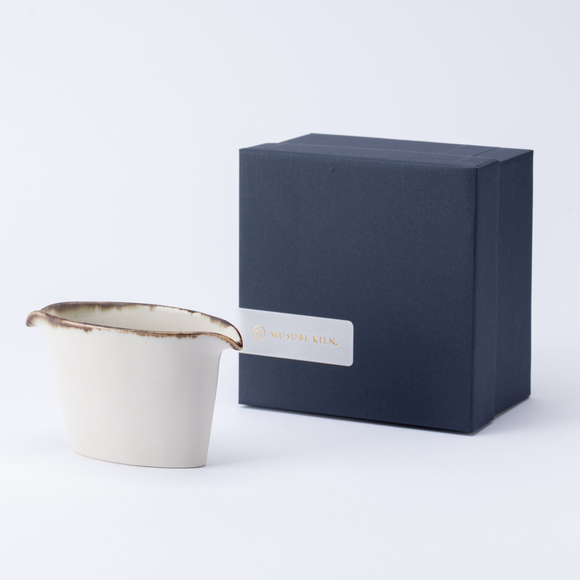 Soporte para salsa y utensilios con glaseado terroso