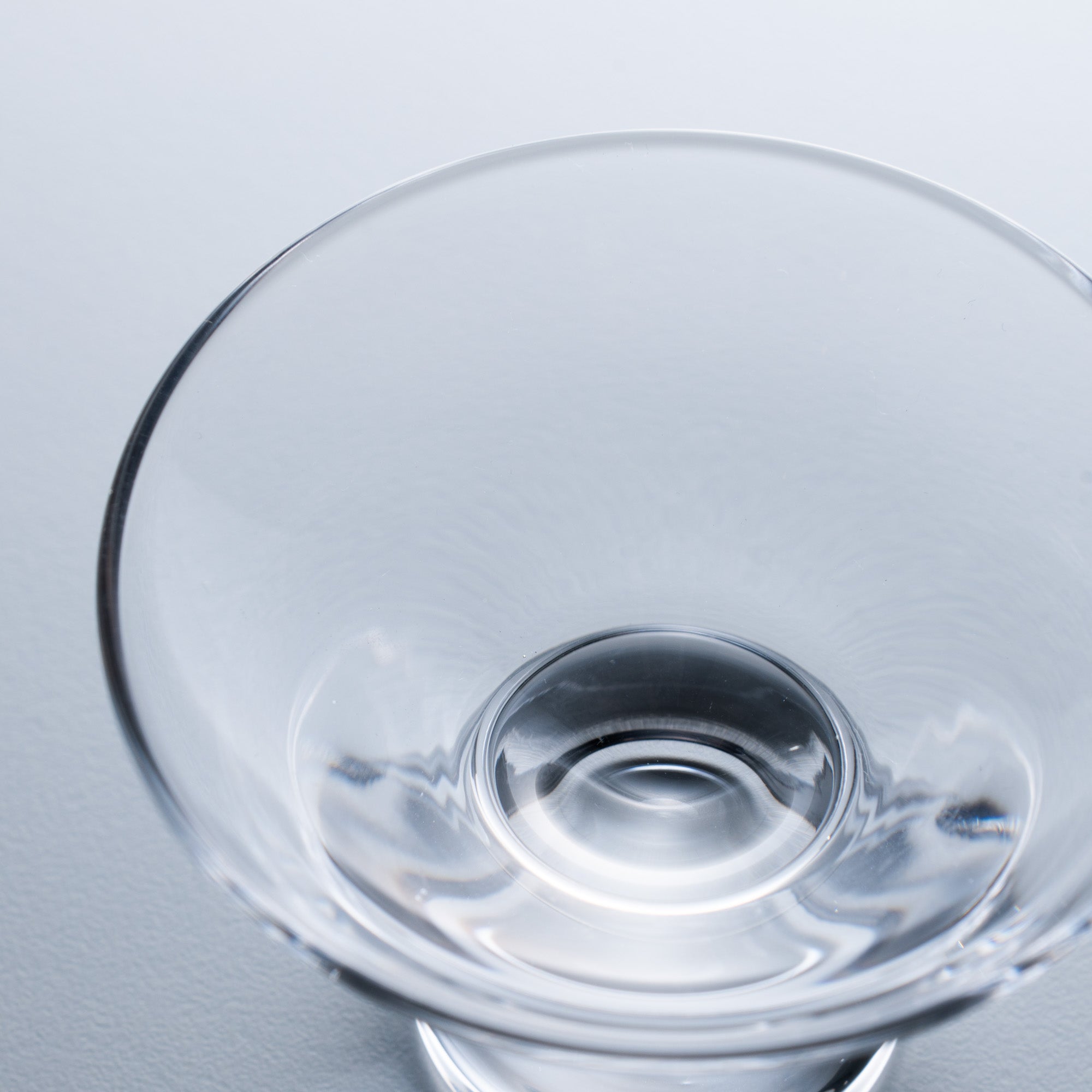Column Glass Sakazuki Flat Sake Cup