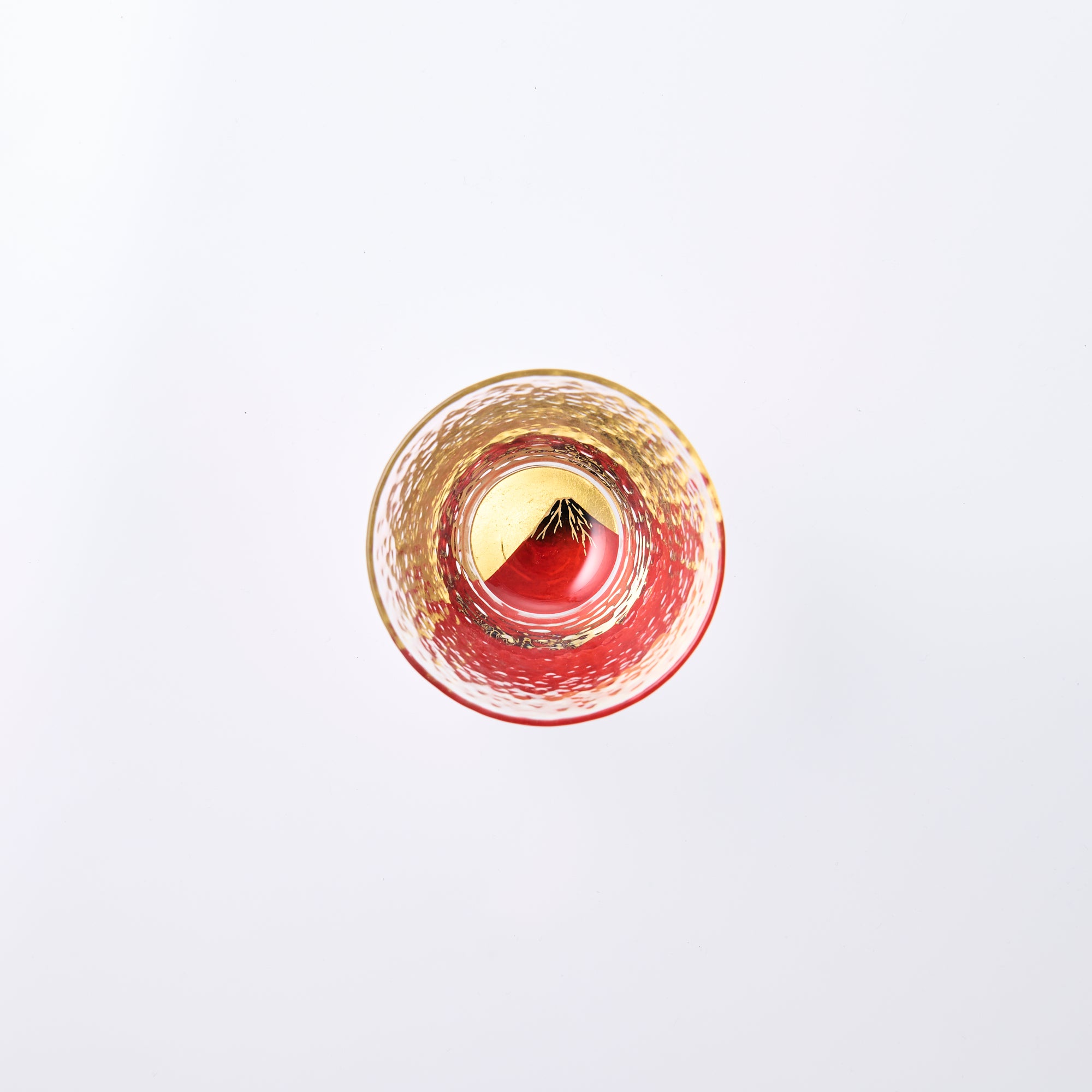 Hokusai Red Fuji Maki-e Sake Cup