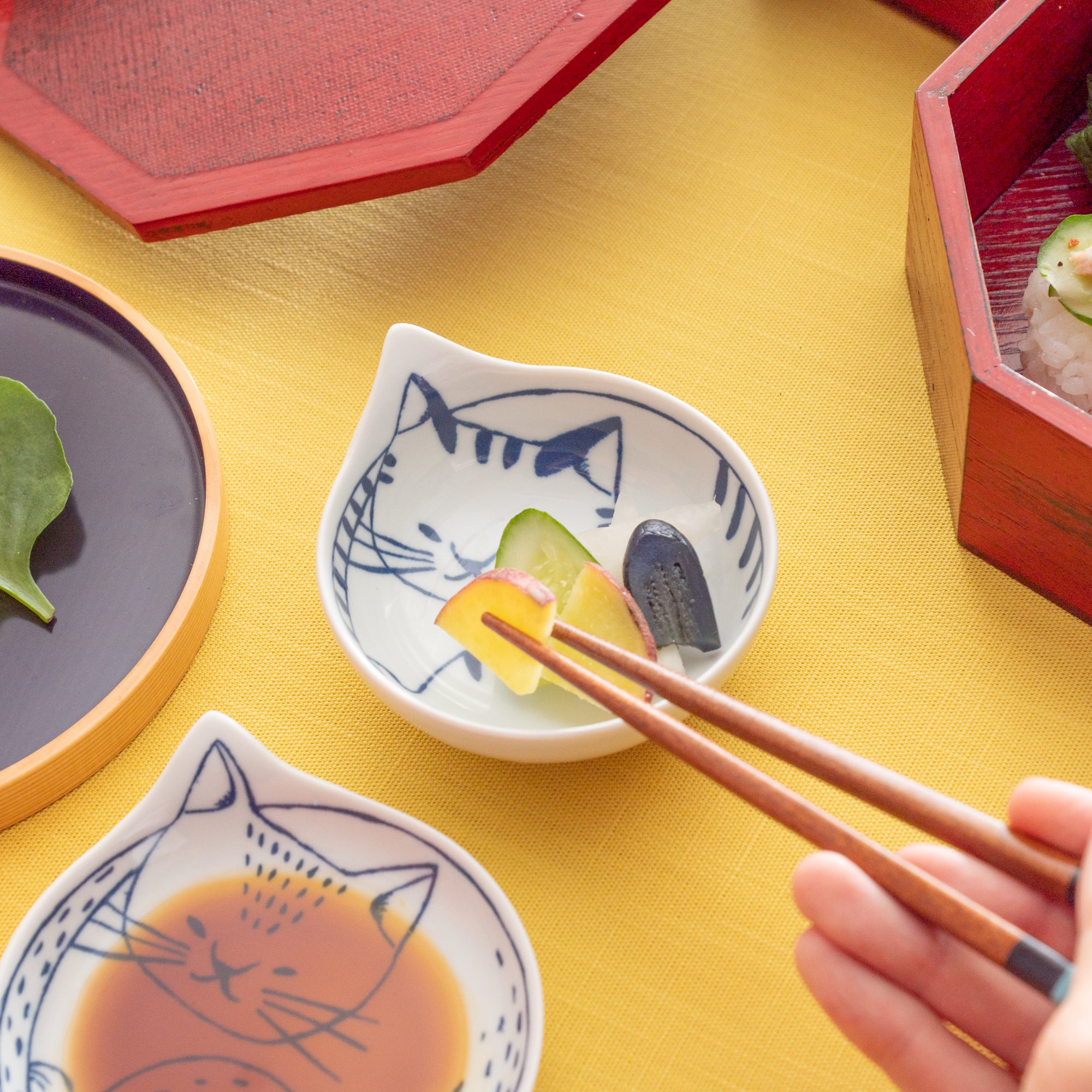 Coneco Cat Kobachi Small Bowl Set