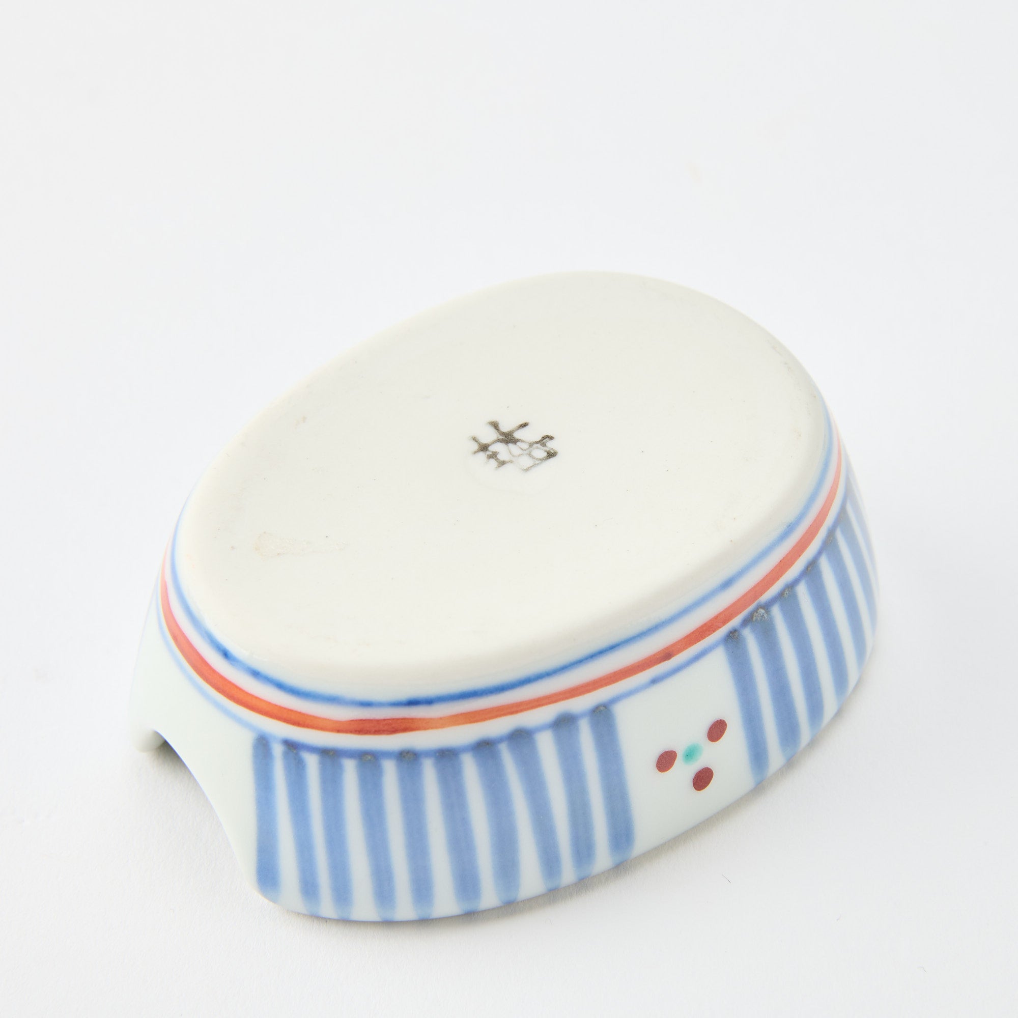 Traditional Patterned Ramen Spoon with Spoon Rest