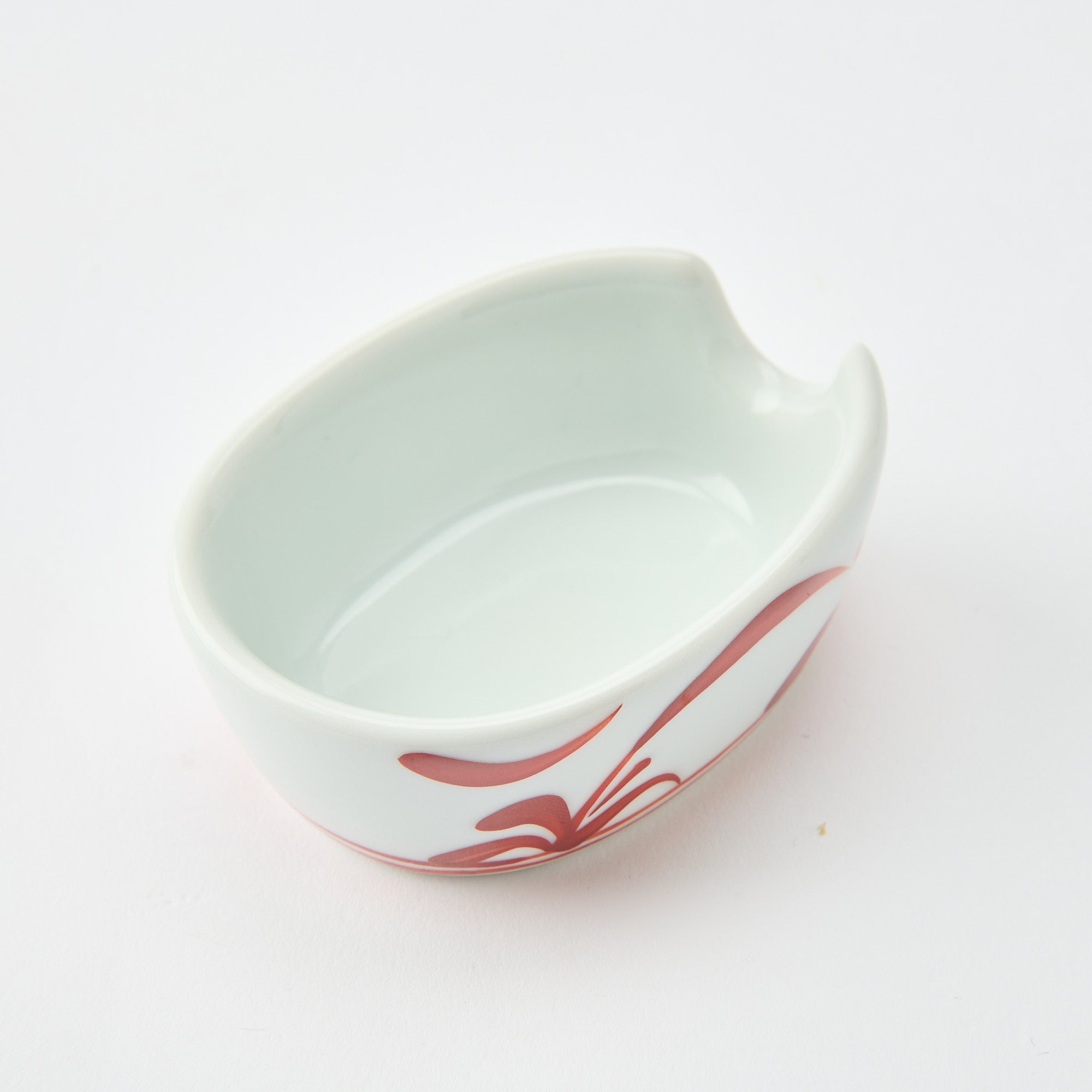 Traditional Patterned Ramen Spoon with Spoon Rest
