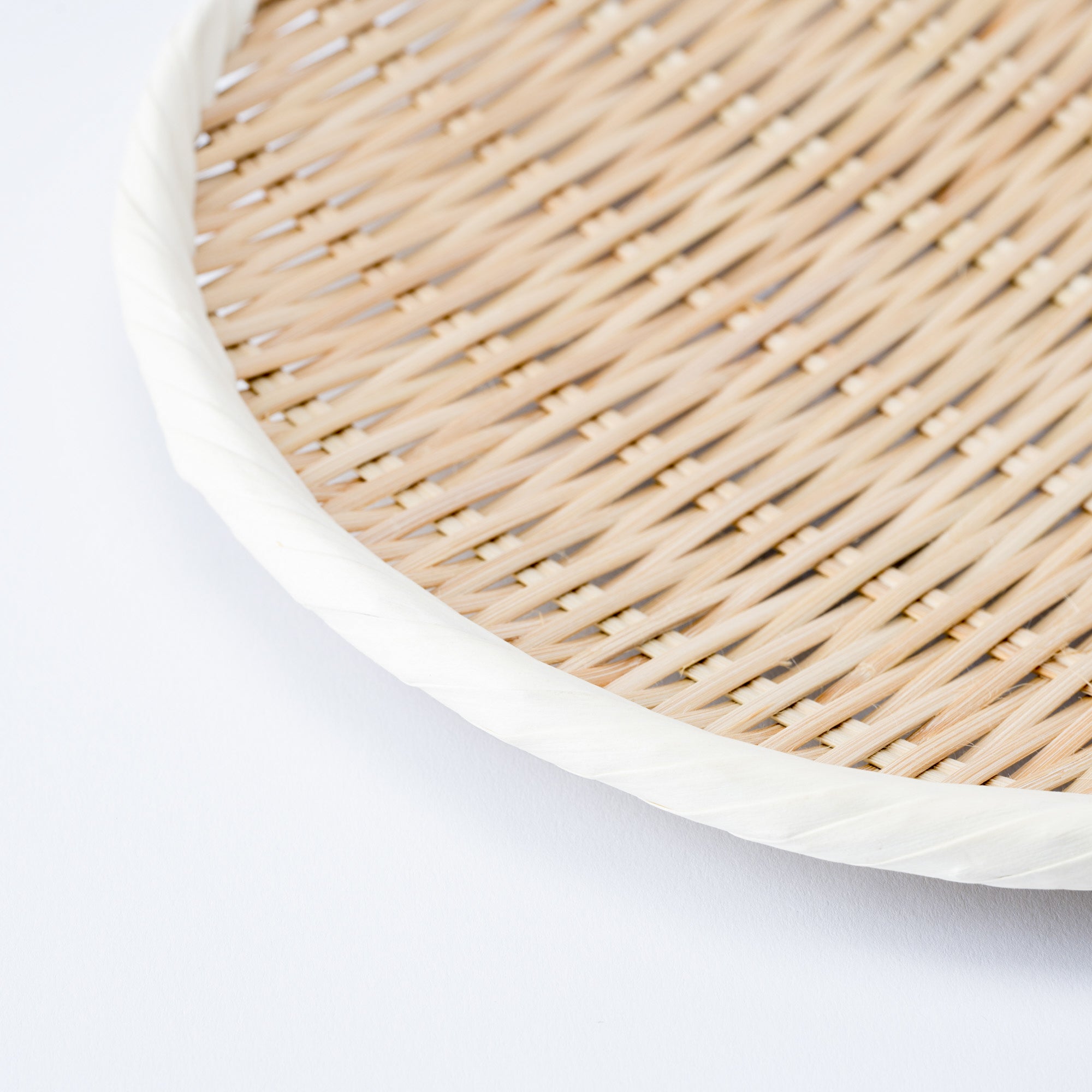 Basket Weave Bamboo Strainer