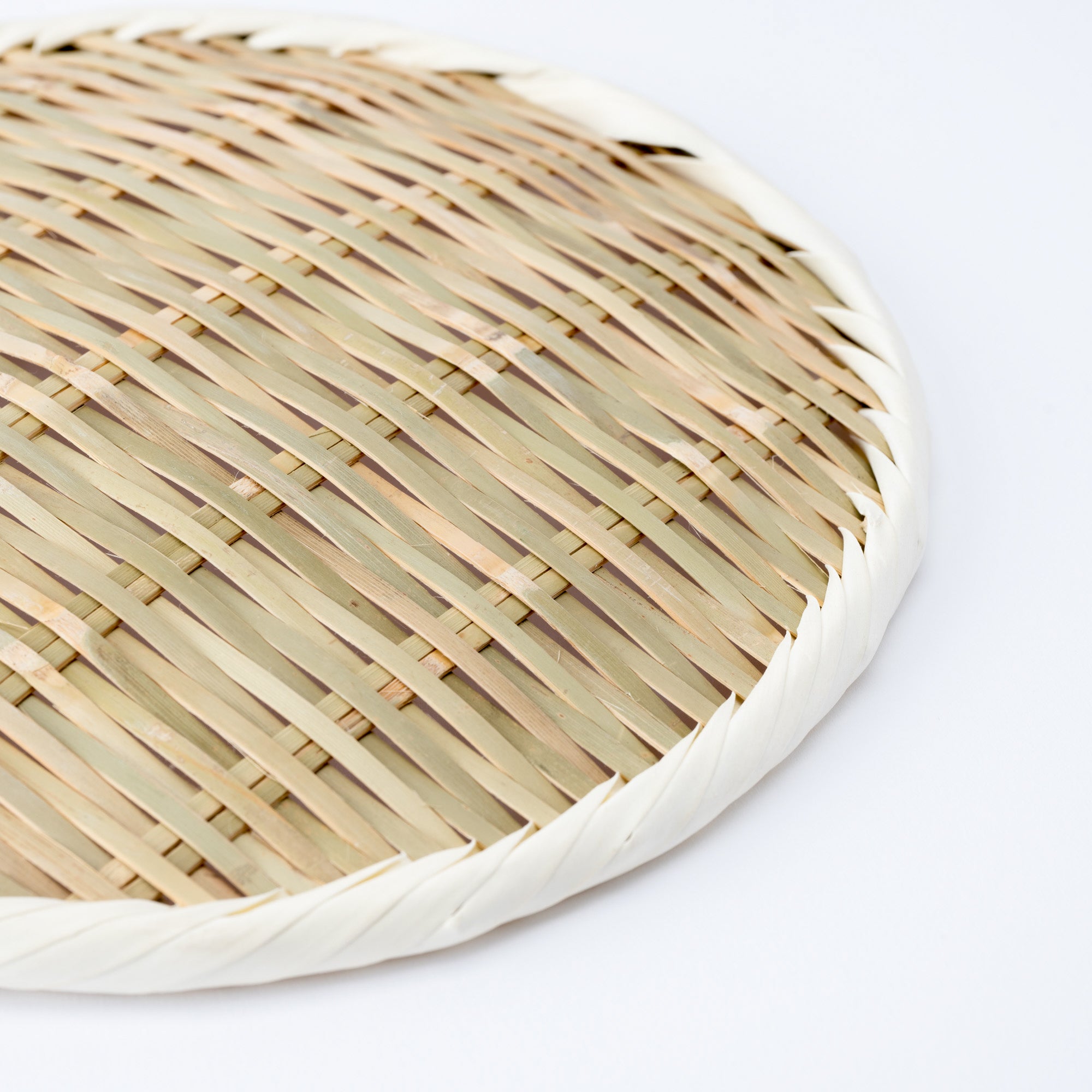 Basket Weave Bamboo Strainer