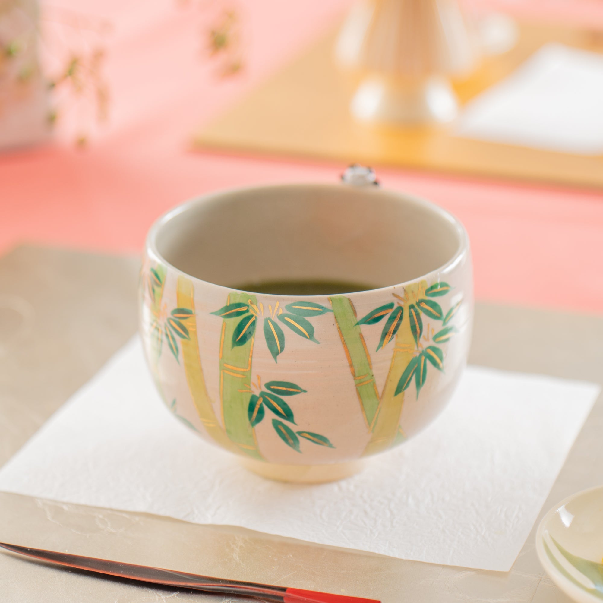 Bamboo and Peeking Panda Matcha Bowl
