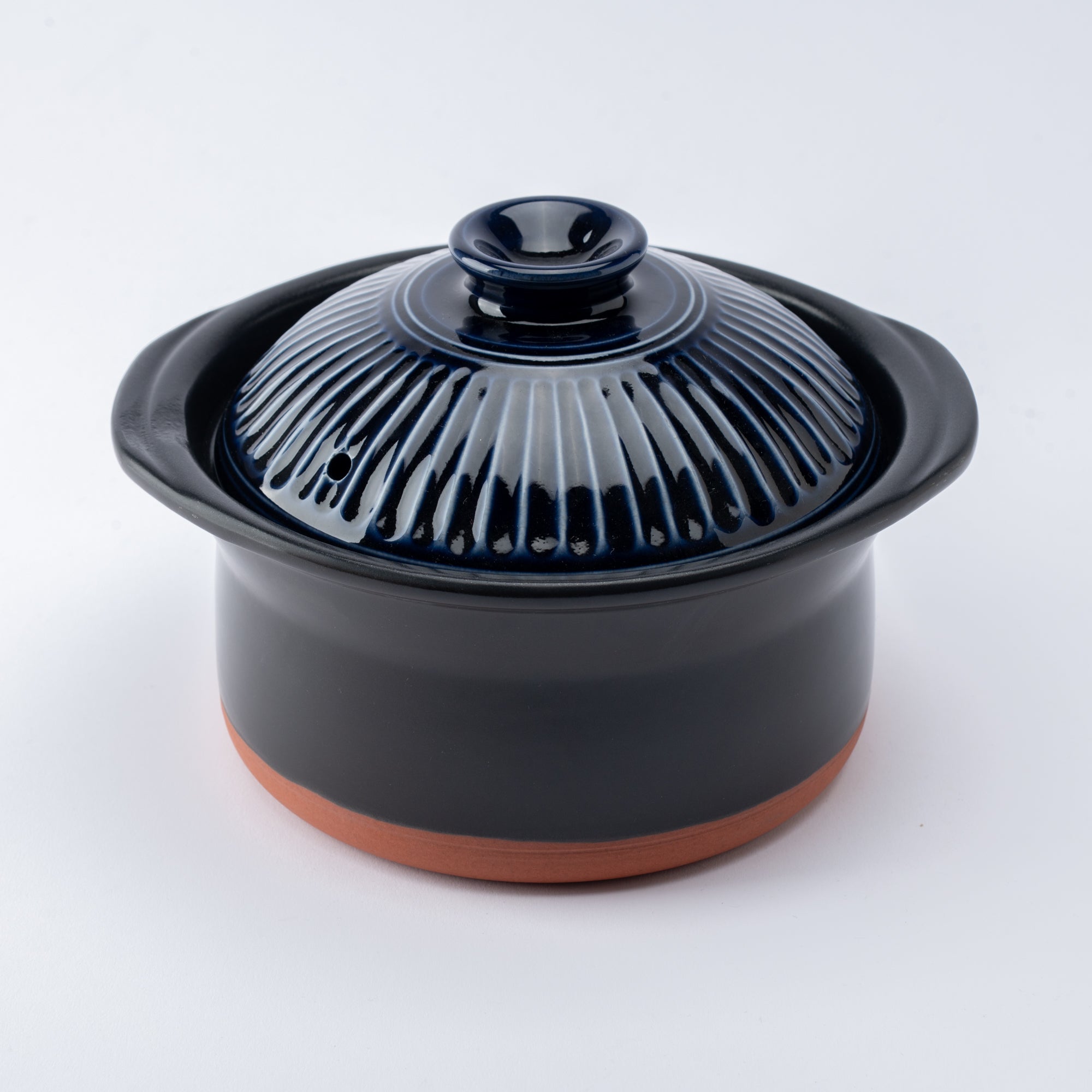 Kikka Blue IH-Compatible Donabe Rice Cooker 2 Rice Cooker Cups (2 Gou)