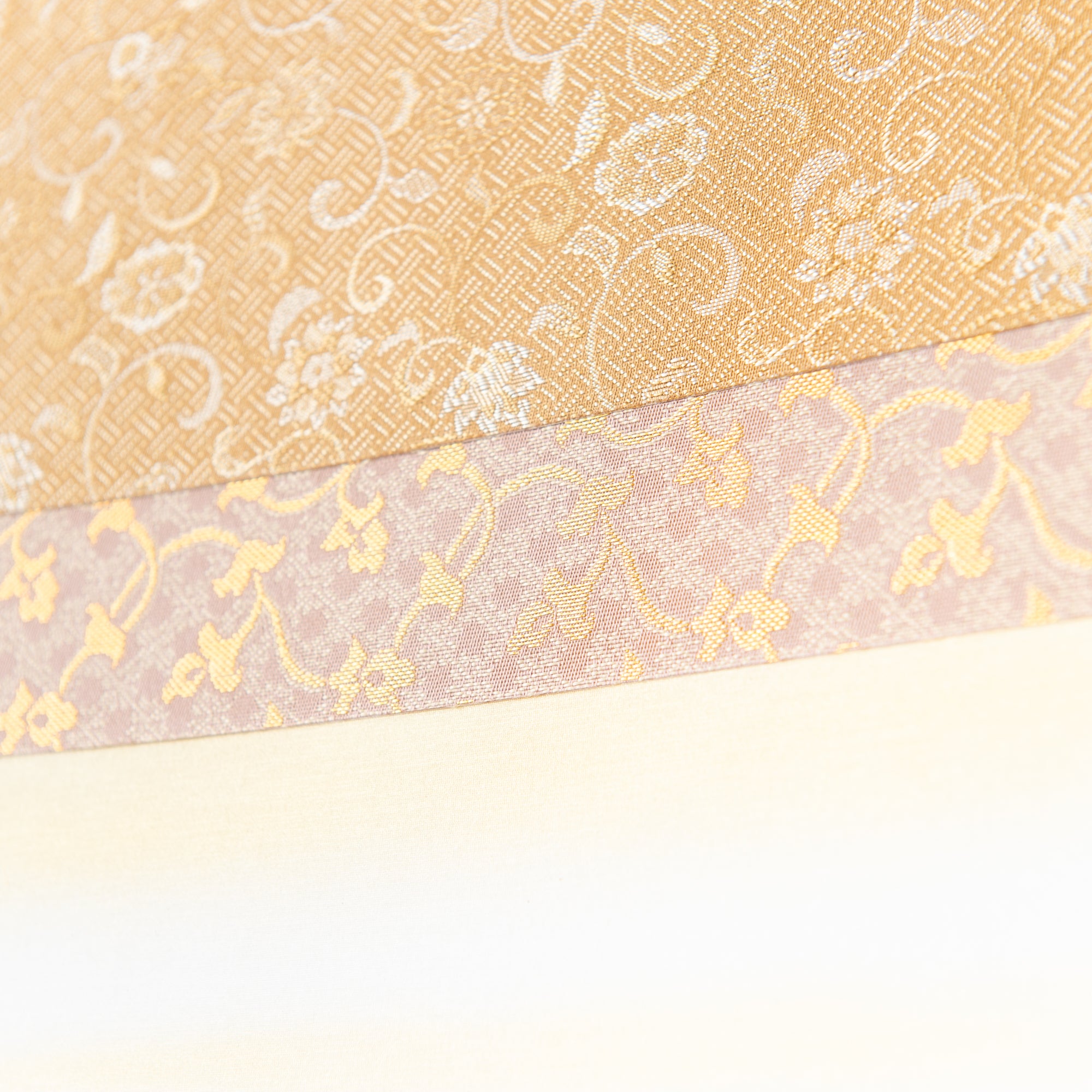 Red Mt. Fuji And Soaring Cranes Kakejiku Hanging Scroll