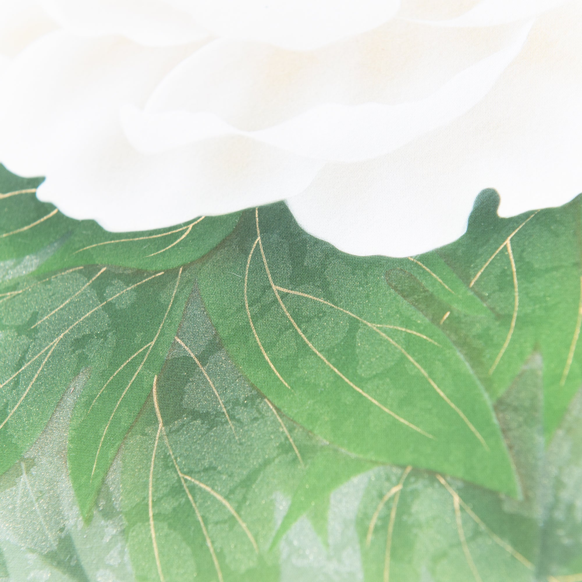 White Peonies Kakejiku Hanging Scroll