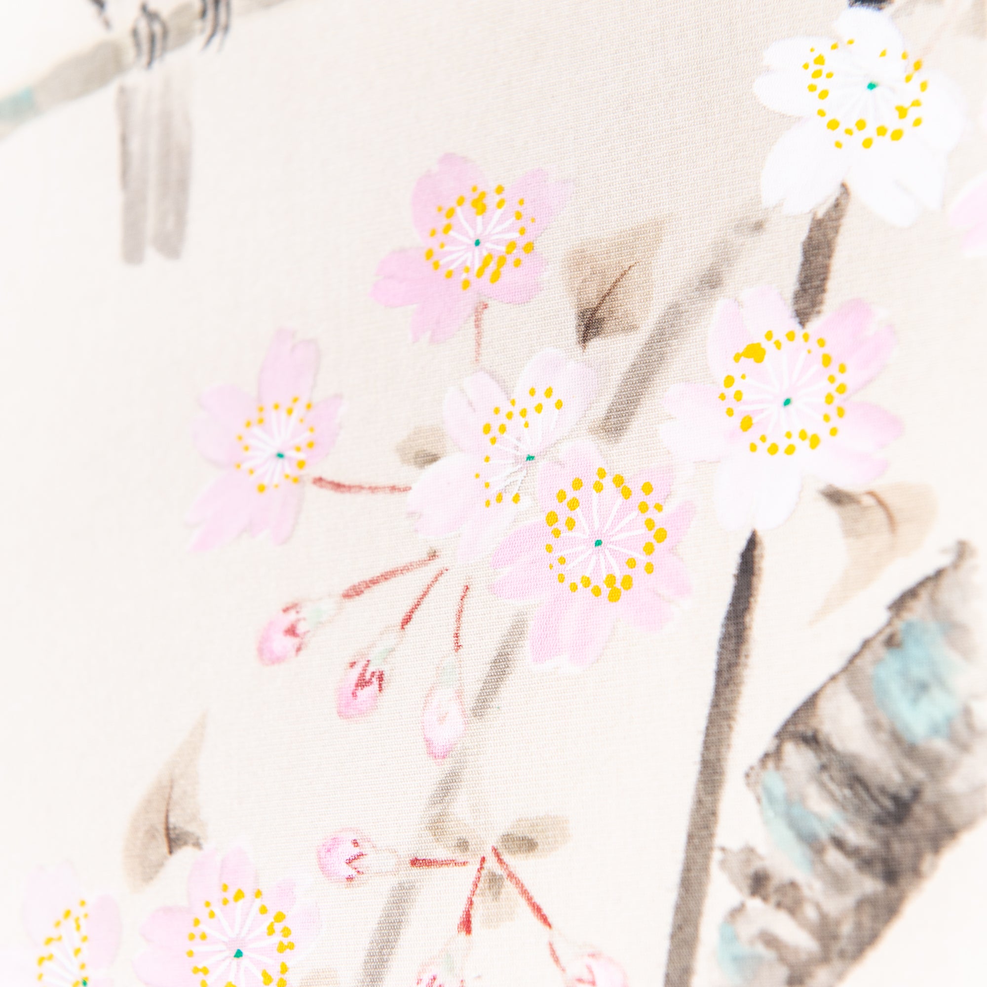 Cherry Blossoms and Sparrows Kakejiku Hanging Scroll