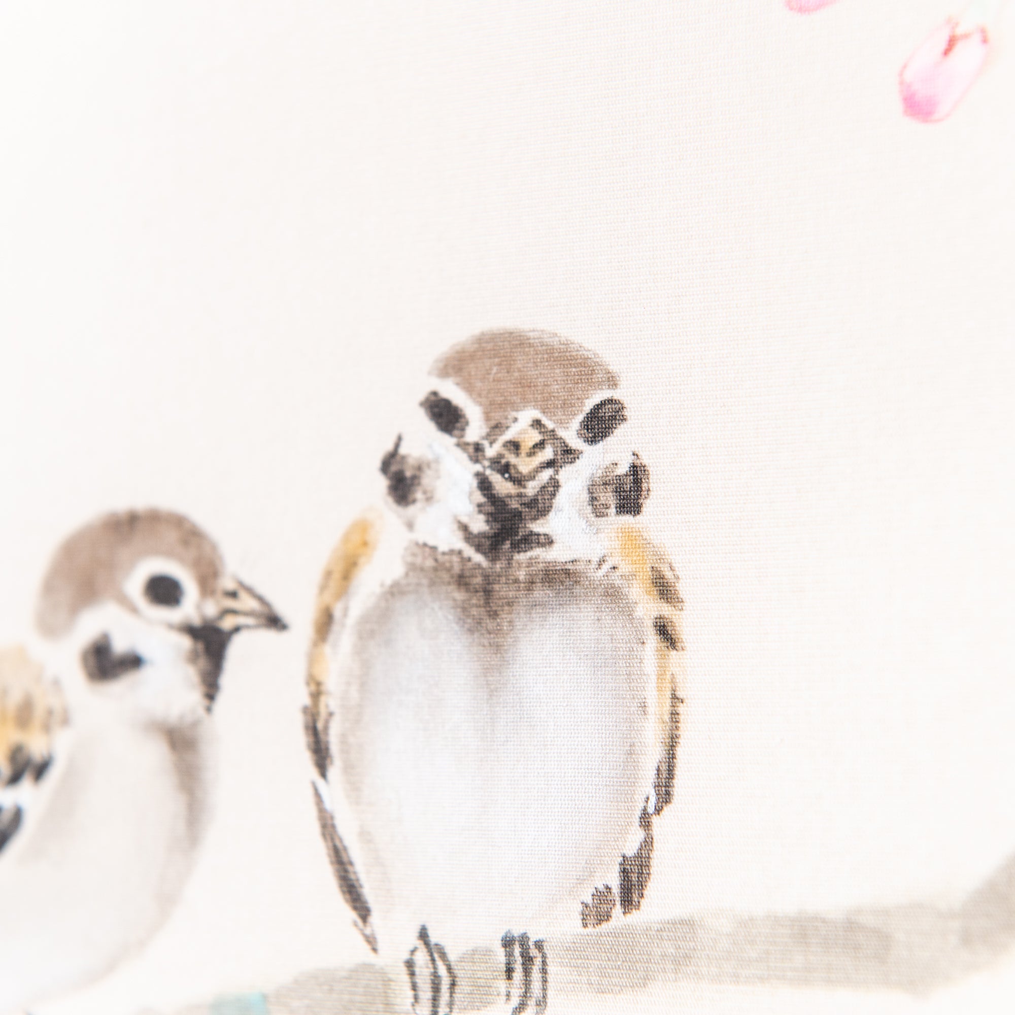 Cherry Blossoms and Sparrows Kakejiku Hanging Scroll