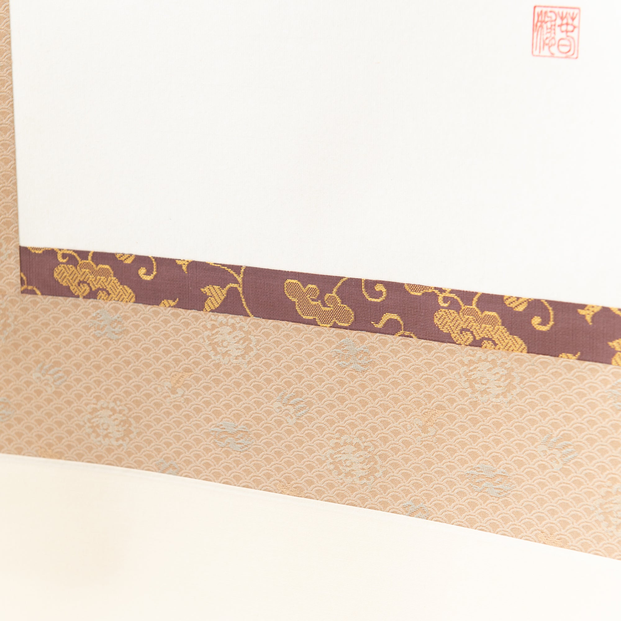 Cherry Blossoms at Mount Fuji Kakejiku Hanging Scroll