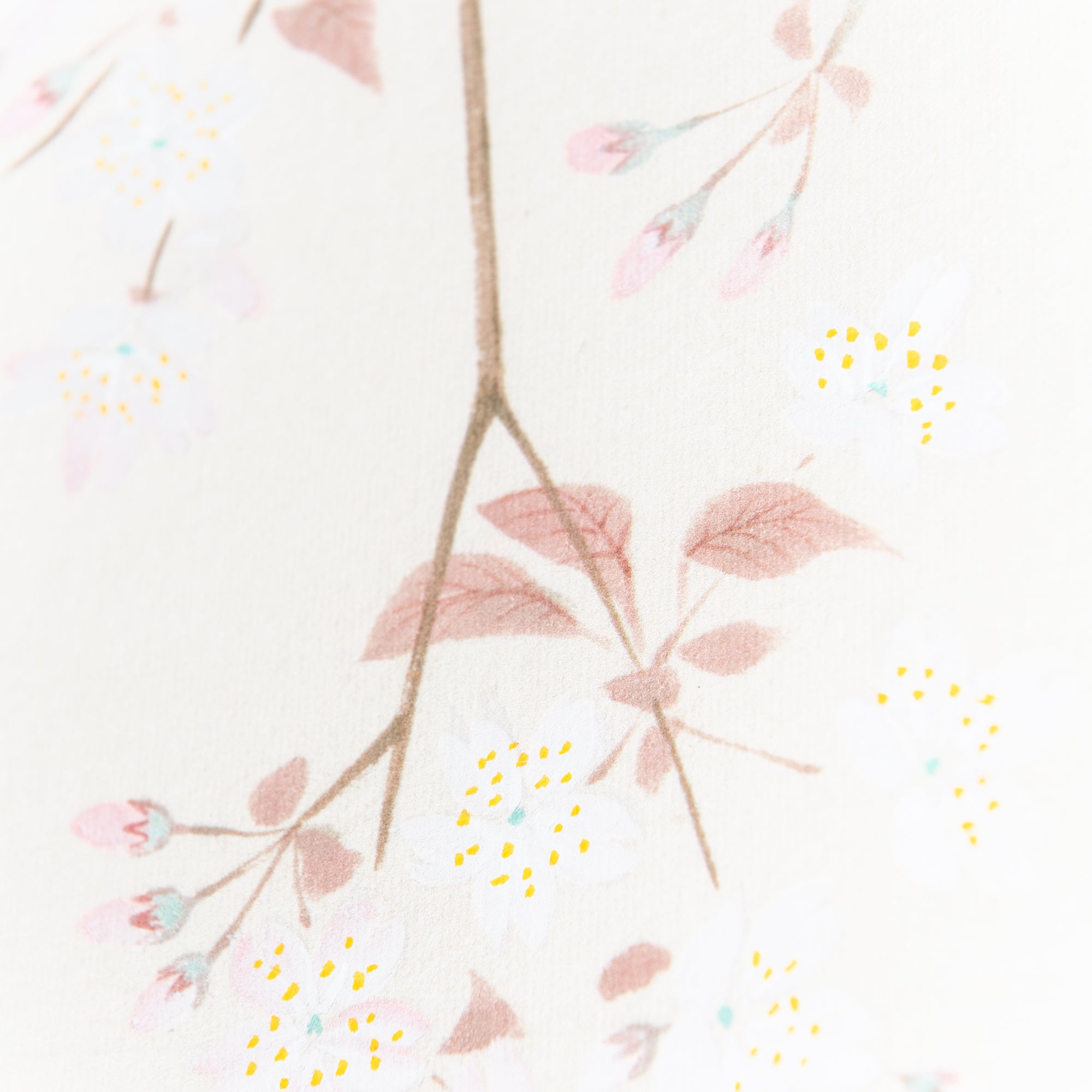 Cherry Blossoms at Mount Fuji Kakejiku Hanging Scroll