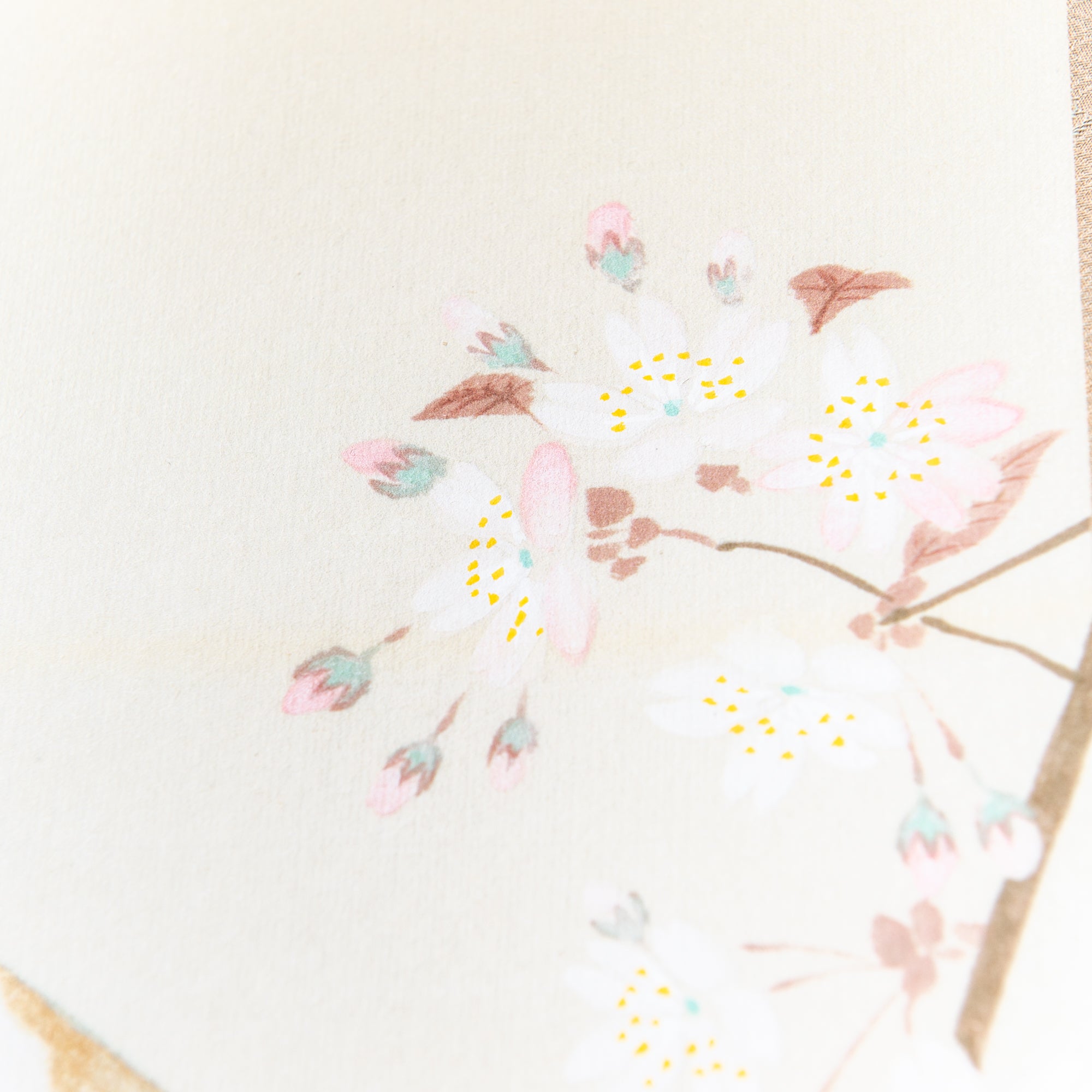 Cherry Blossoms at Mount Fuji Kakejiku Hanging Scroll