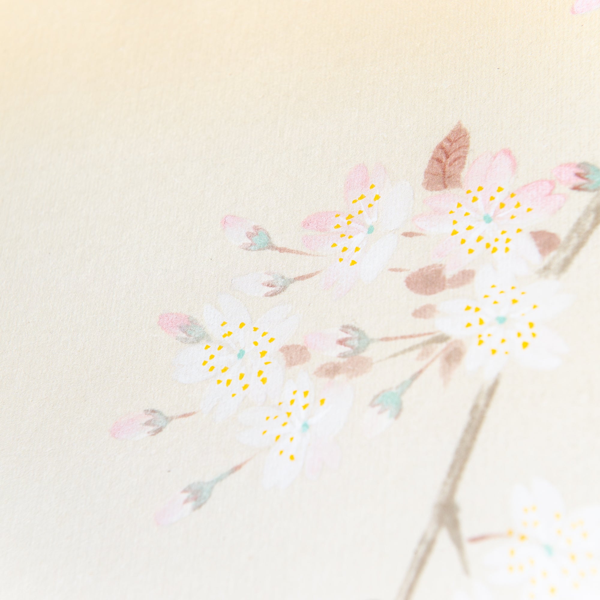 Cherry Blossoms at Mount Fuji Kakejiku Hanging Scroll