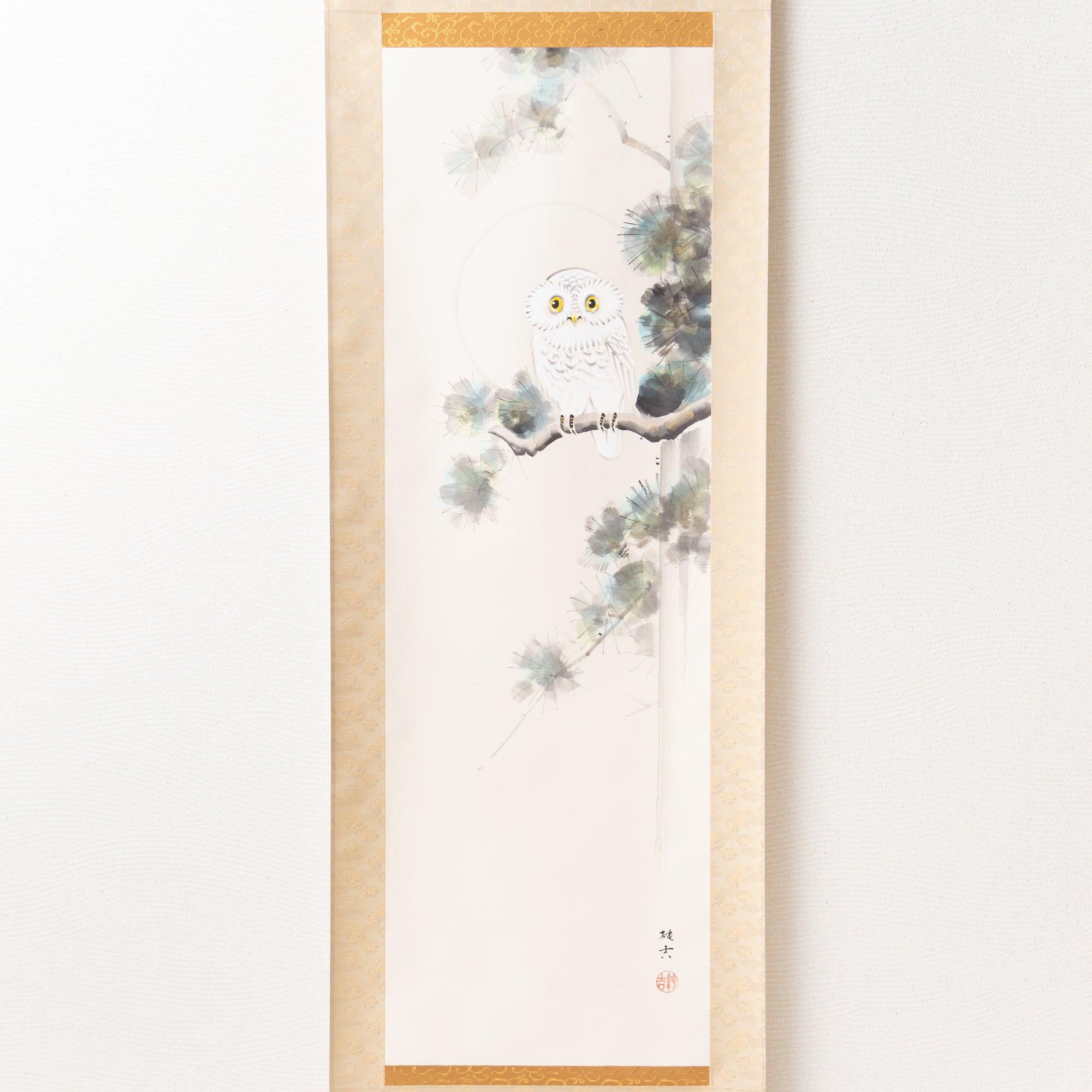 The Owl Kakejiku Hanging Scroll