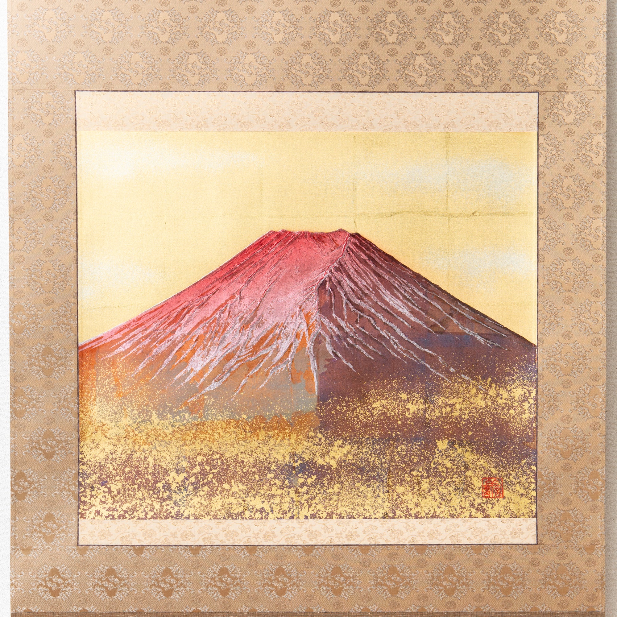 Aka-Fuji Kakejiku Hanging Scroll