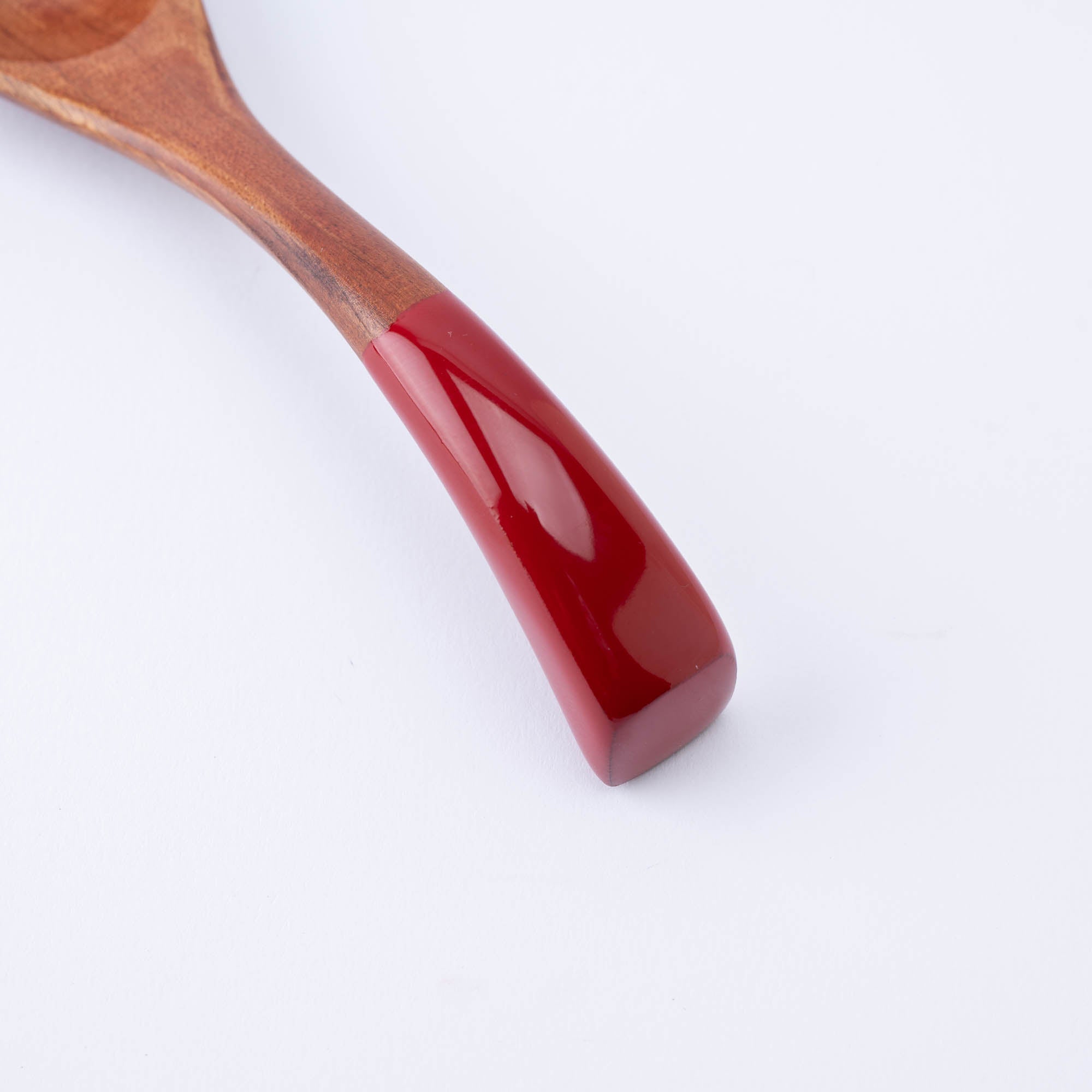 Curved Lacquered-Handle Ramen Spoon