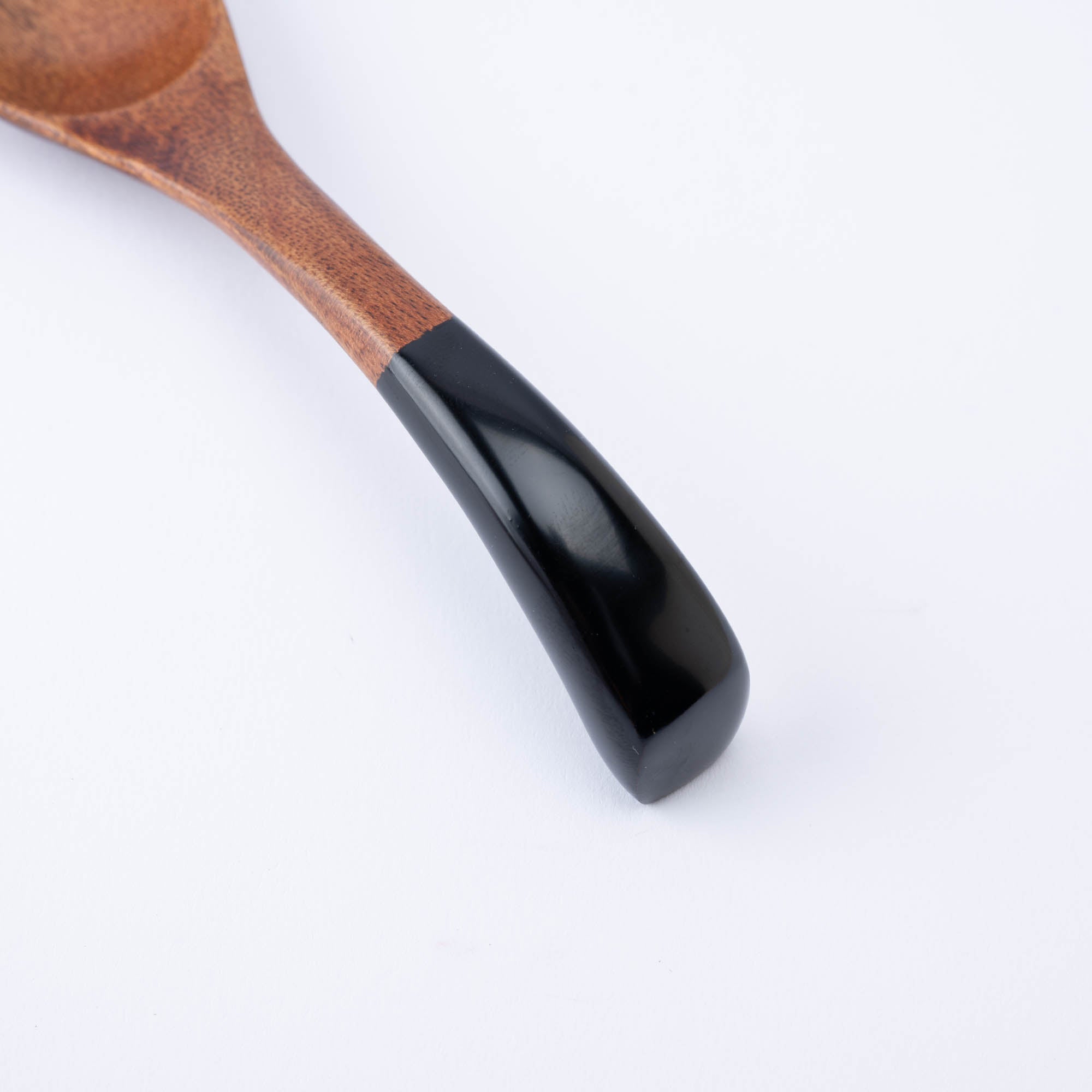 Curved Lacquered-Handle Ramen Spoon