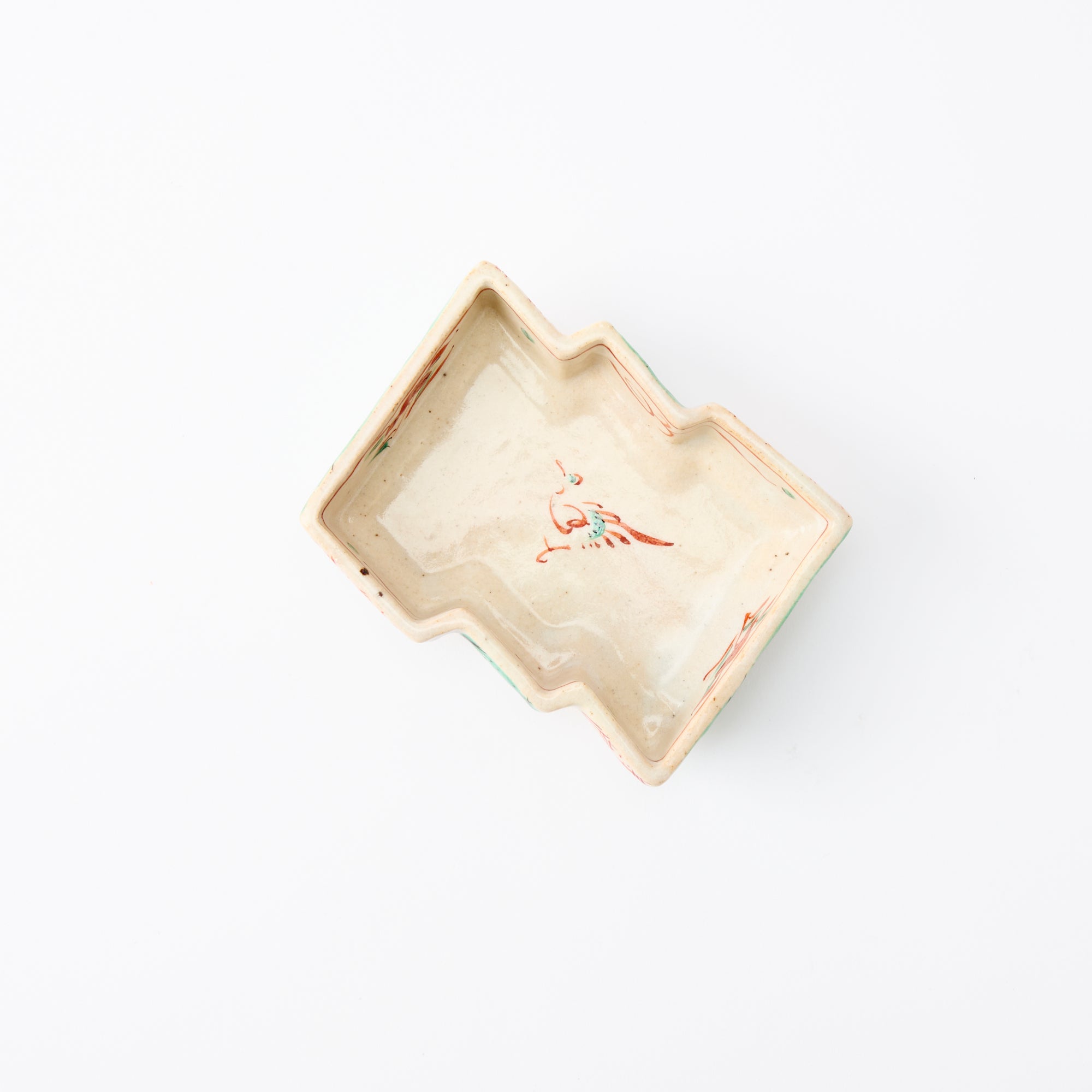 Auspicious Akae Faceted Side Plate