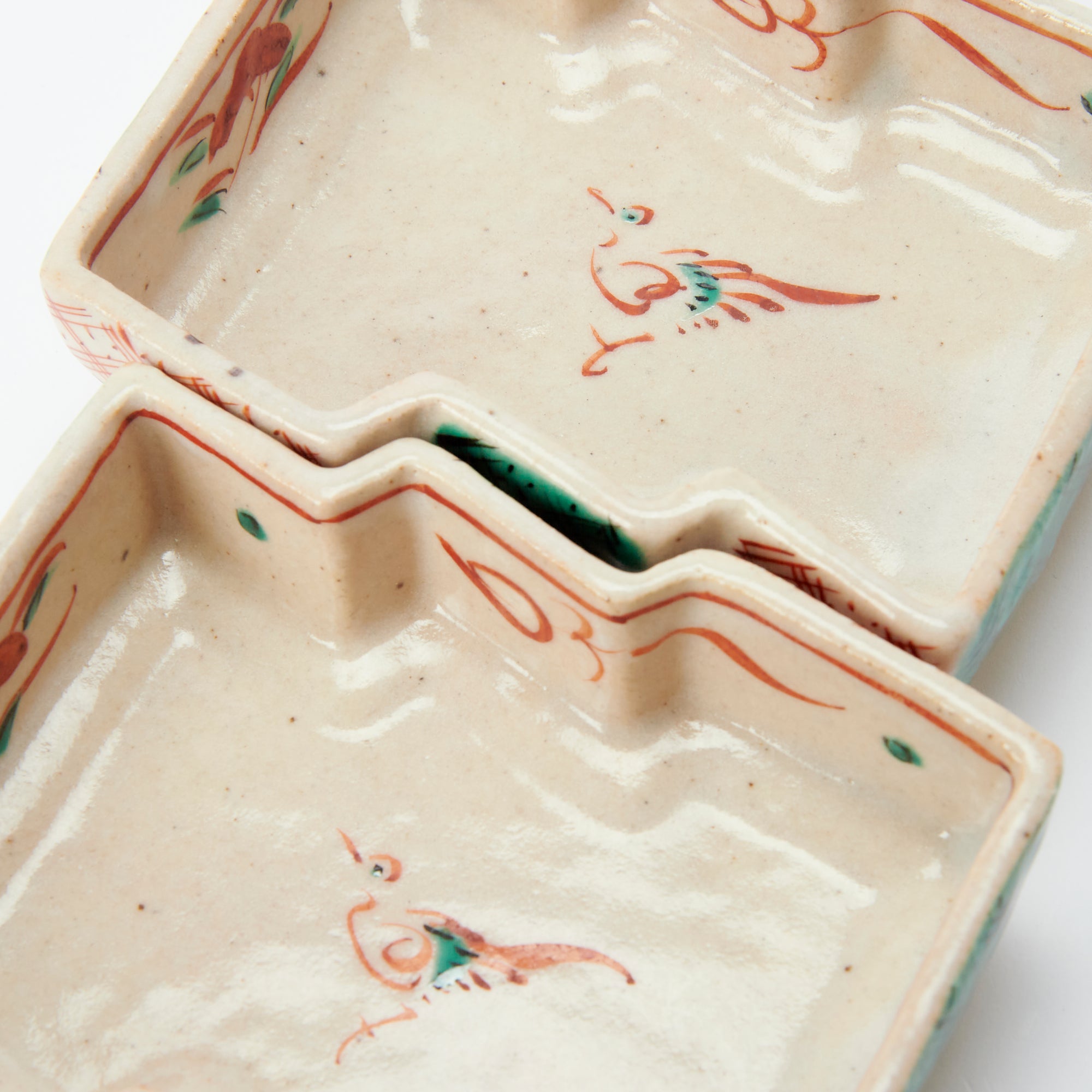 Auspicious Akae Faceted Side Plate