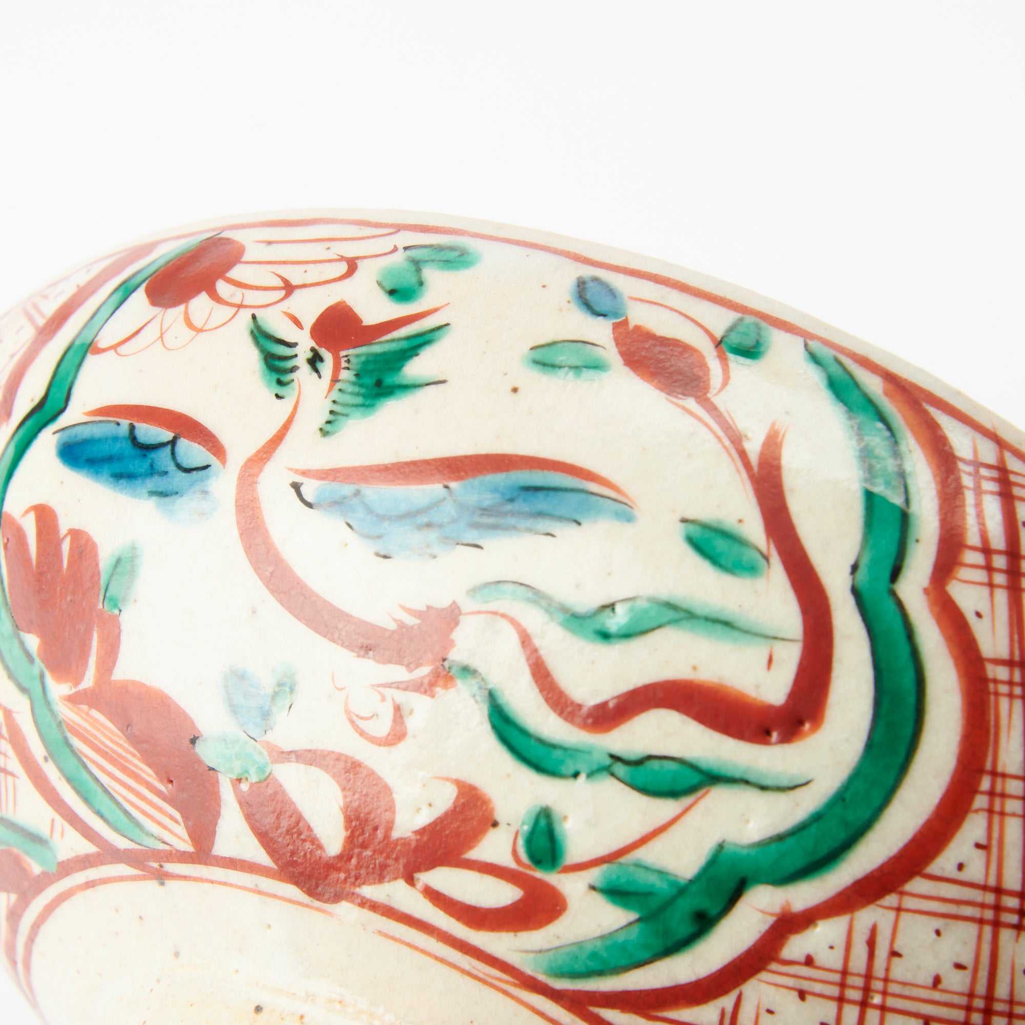 Auspicious Akae Oval Medium Bowl