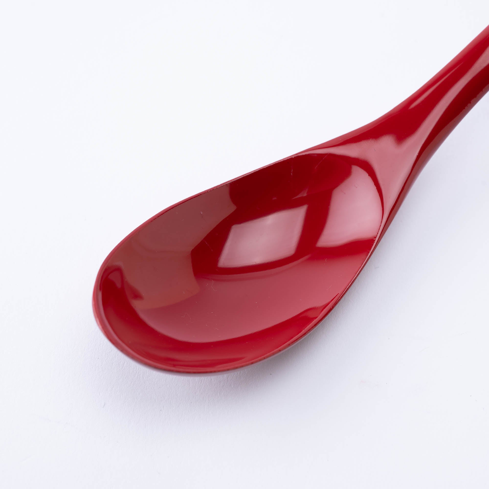 Curved Lacquered Ramen Spoon