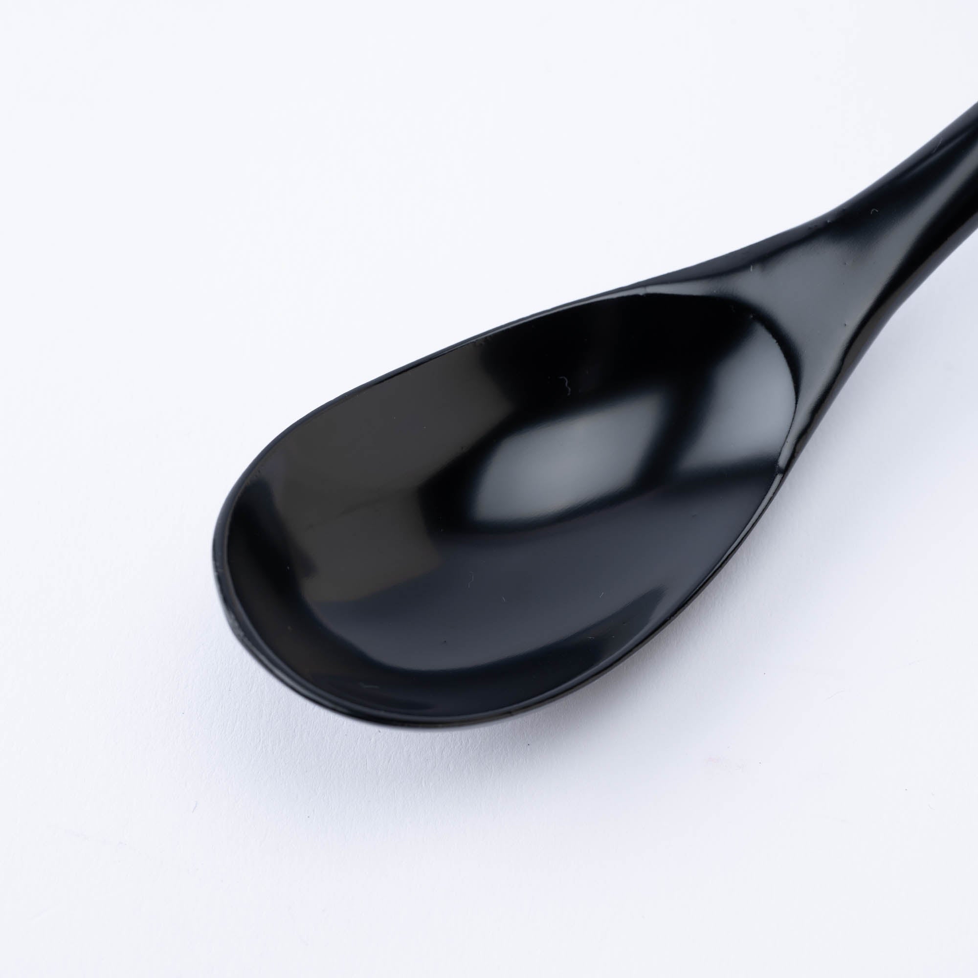 Curved Lacquered Ramen Spoon