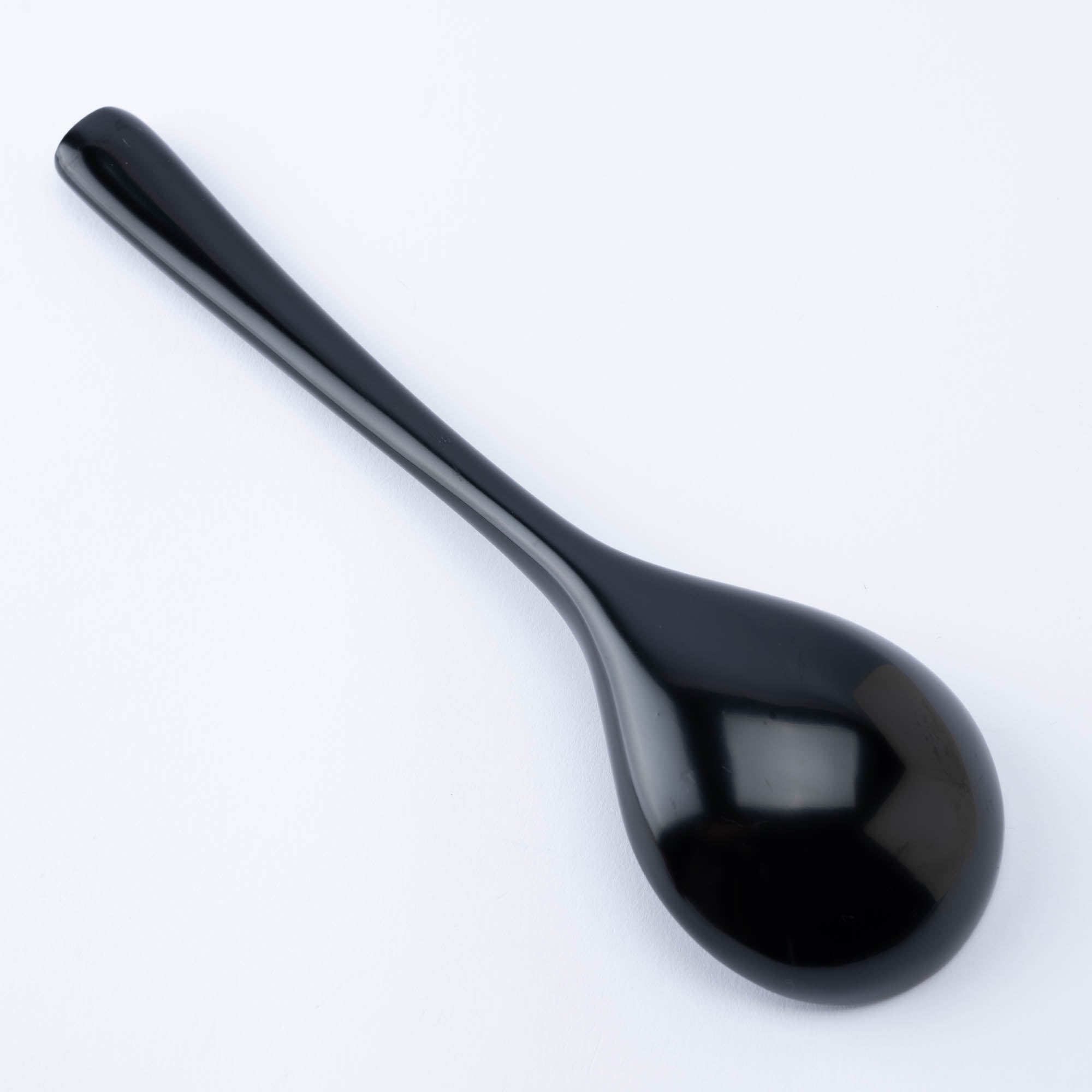 Round Grossy Lacquered Ramen Spoon