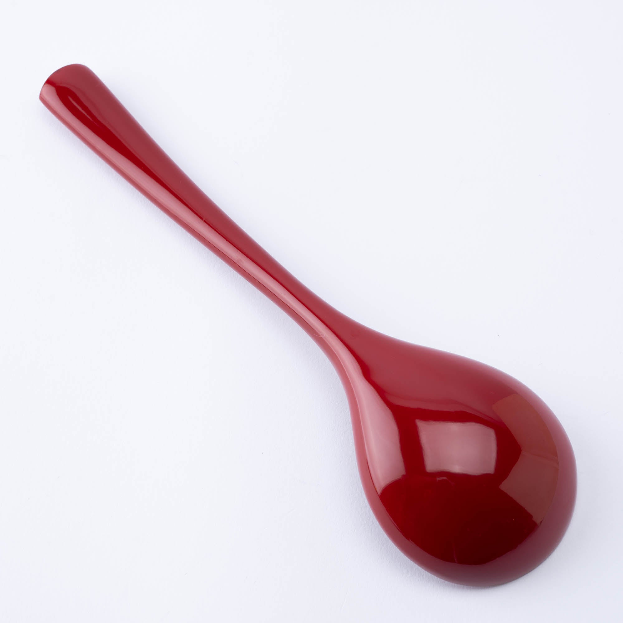 Round Grossy Lacquered Ramen Spoon