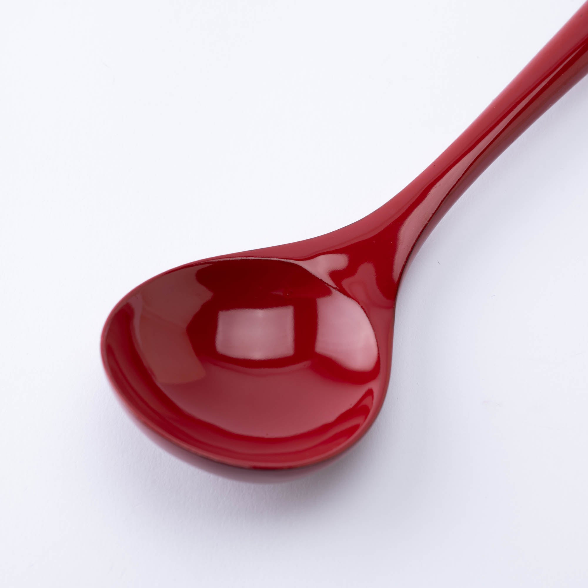 Round Grossy Lacquered Ramen Spoon