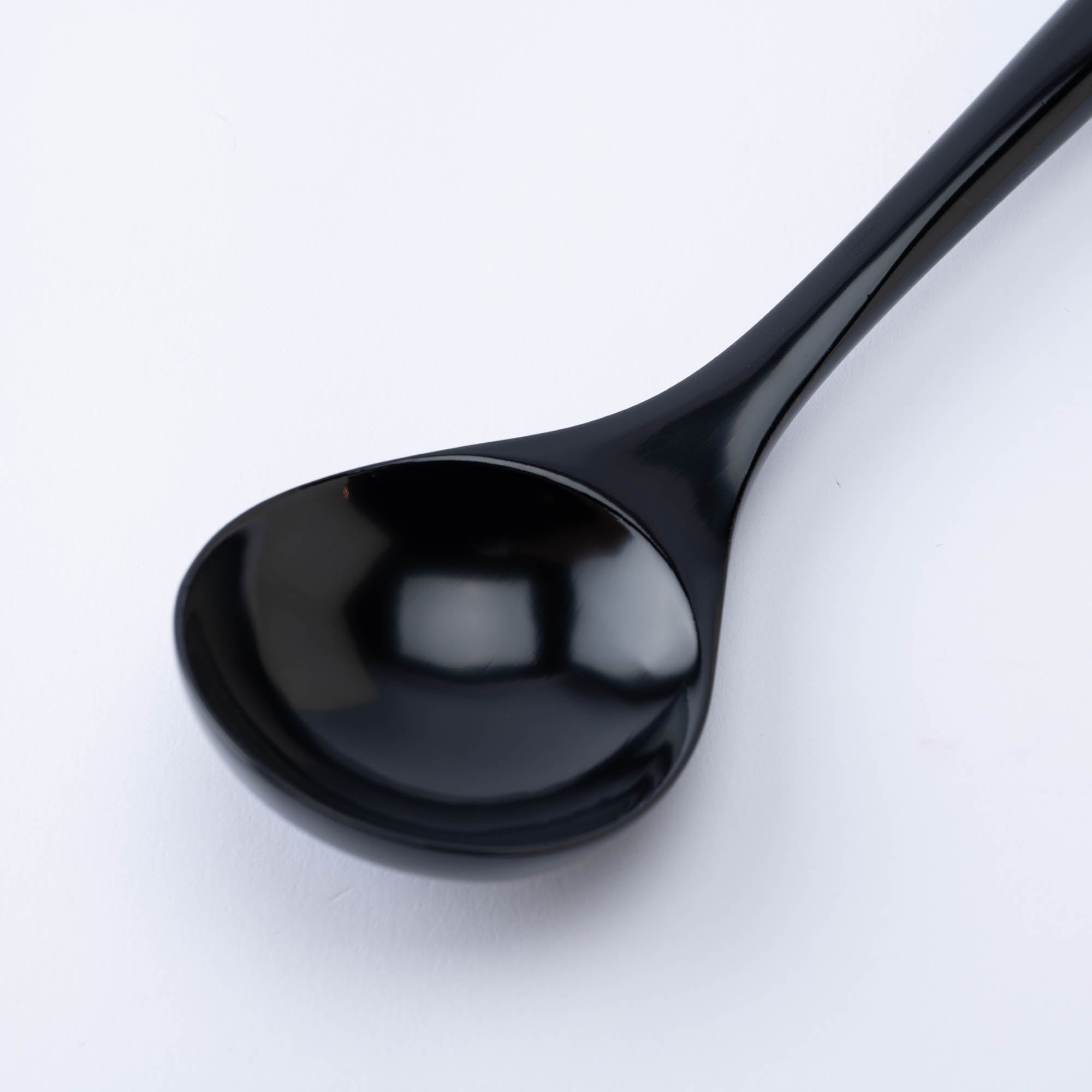 Round Grossy Lacquered Ramen Spoon