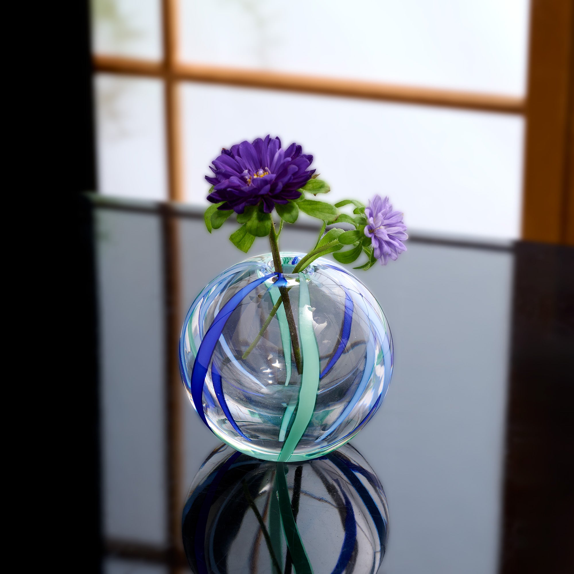 Colorful Globe Flower Vases