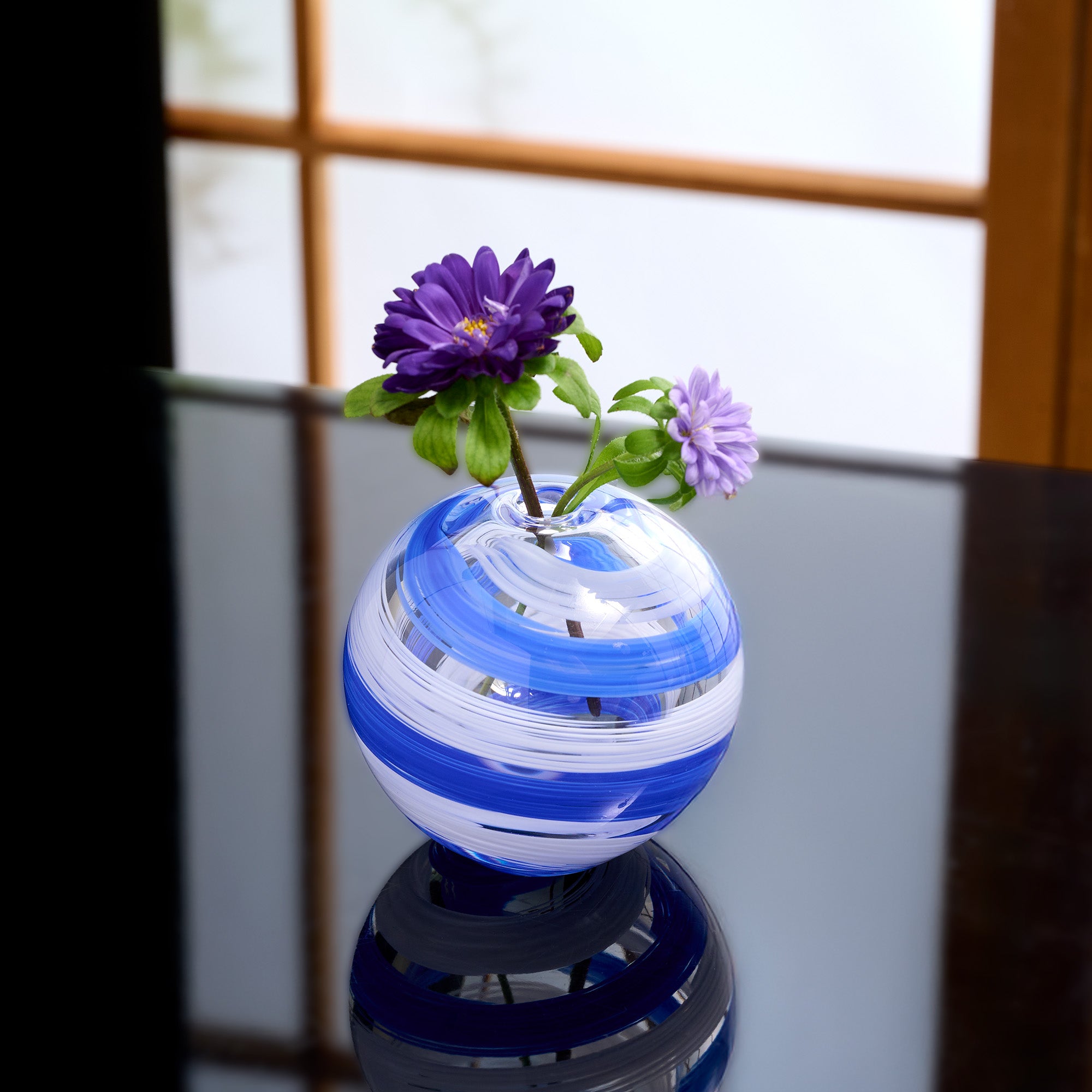 Colorful Globe Flower Vases
