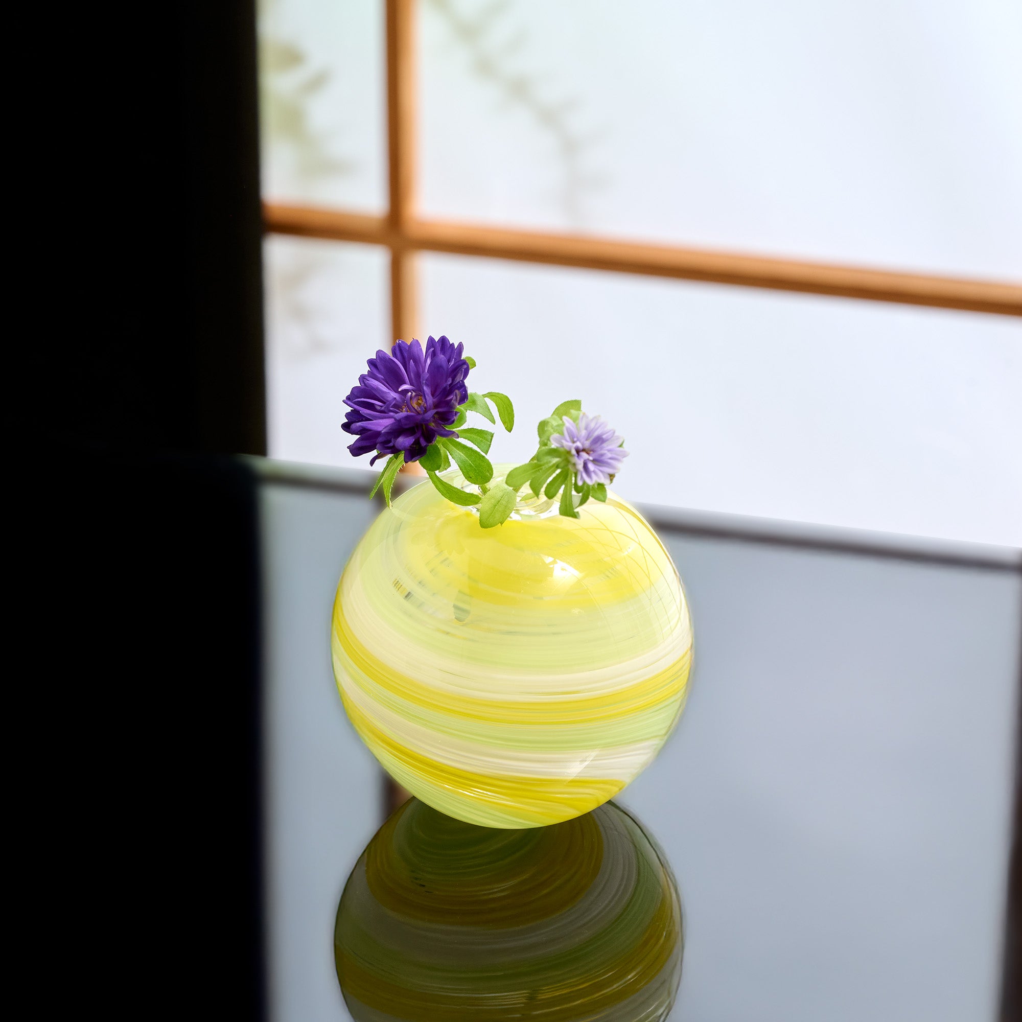 Colorful Globe Flower Vases