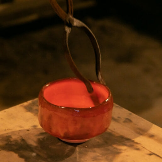 Red Raku Matcha Bowl