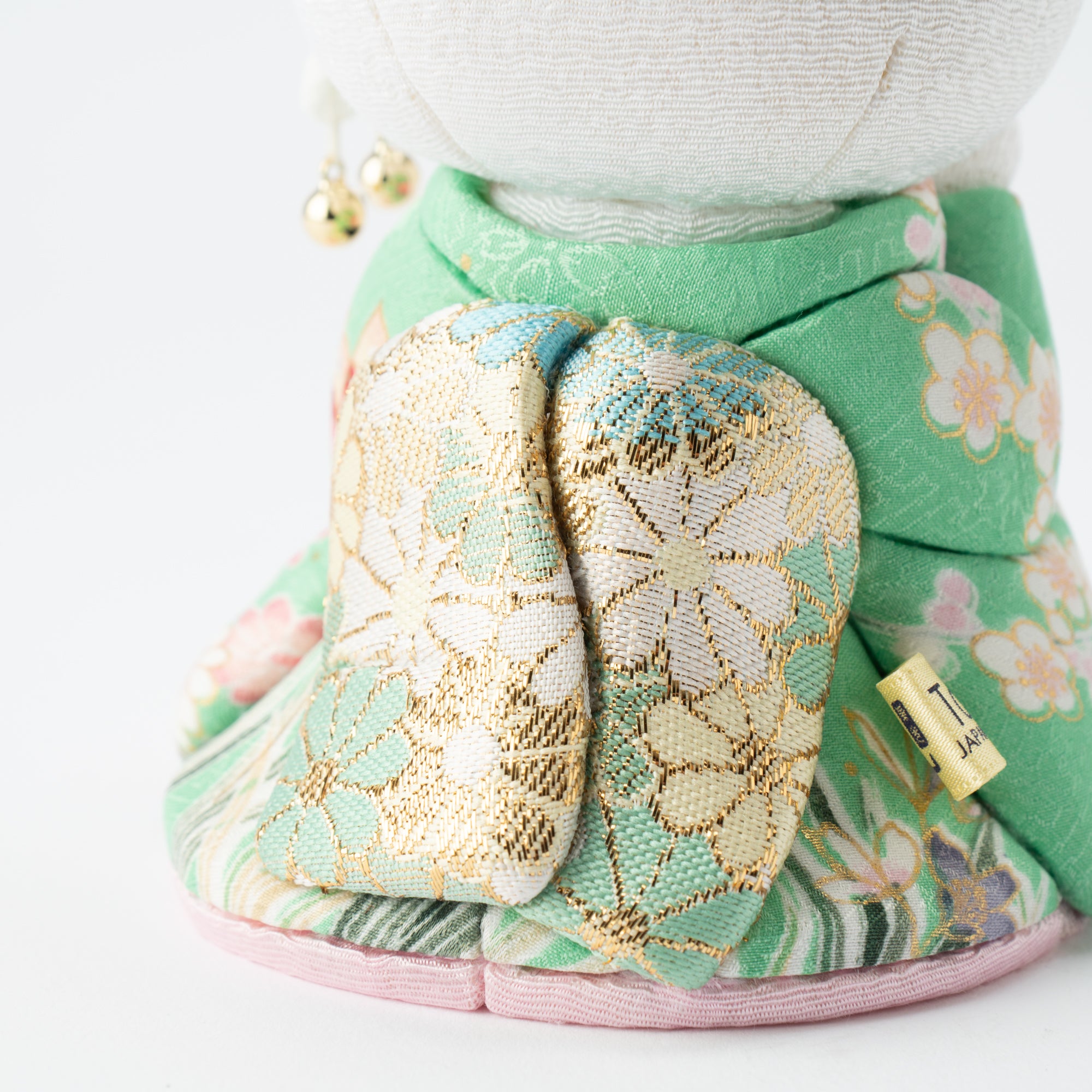 Grün Hello Kitty Glückskatze im Maiko-Stil