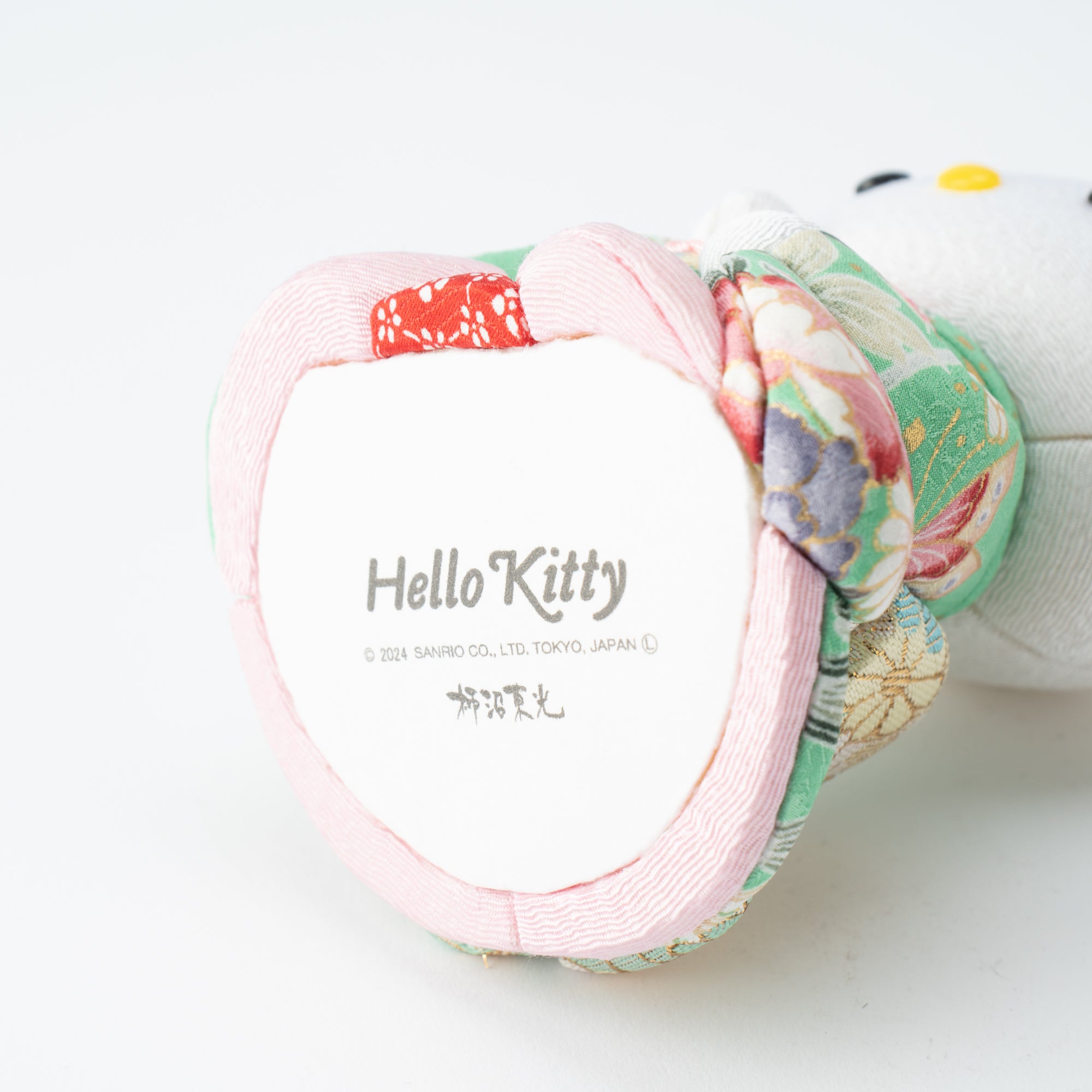 Grün Hello Kitty Glückskatze im Maiko-Stil