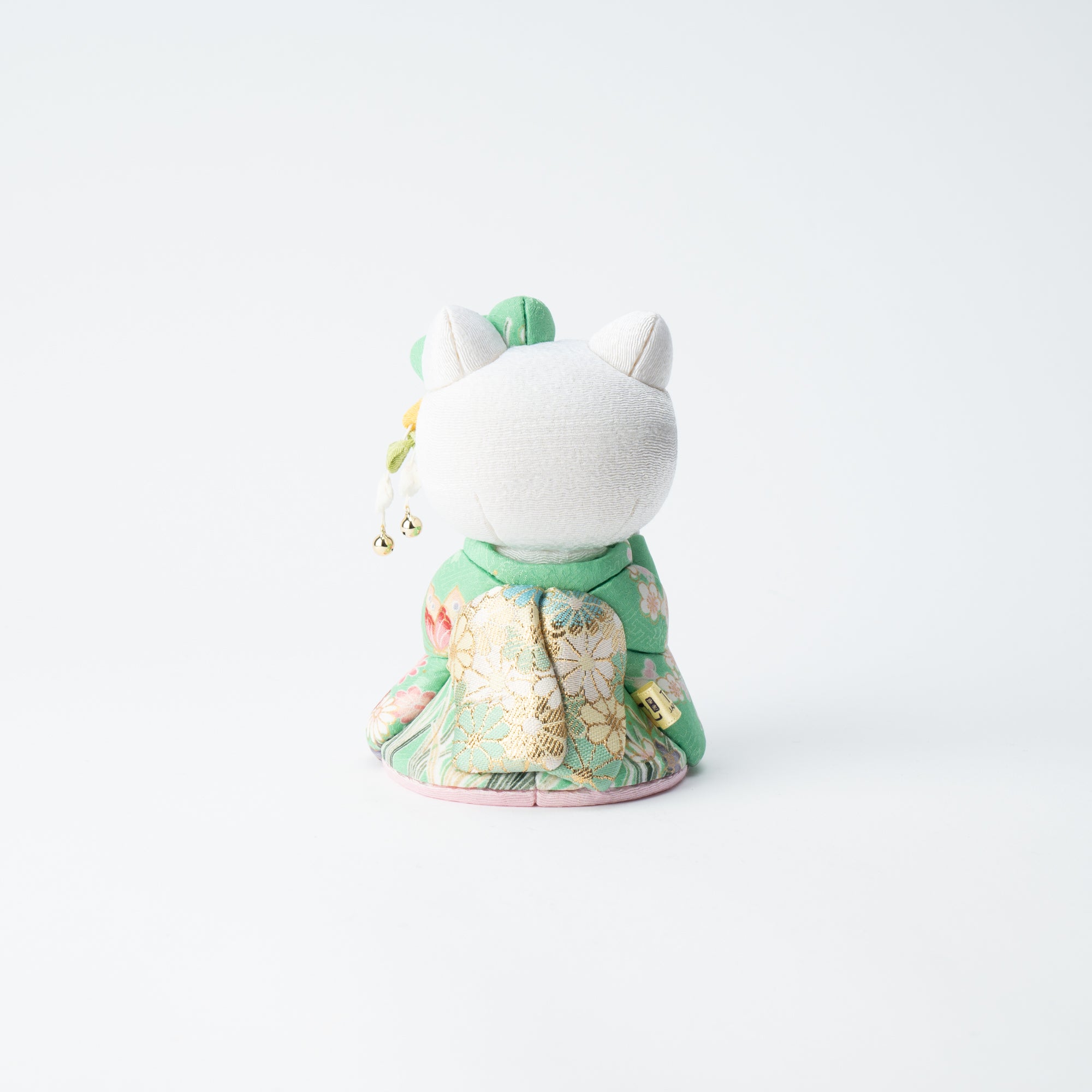Grün Hello Kitty Glückskatze im Maiko-Stil