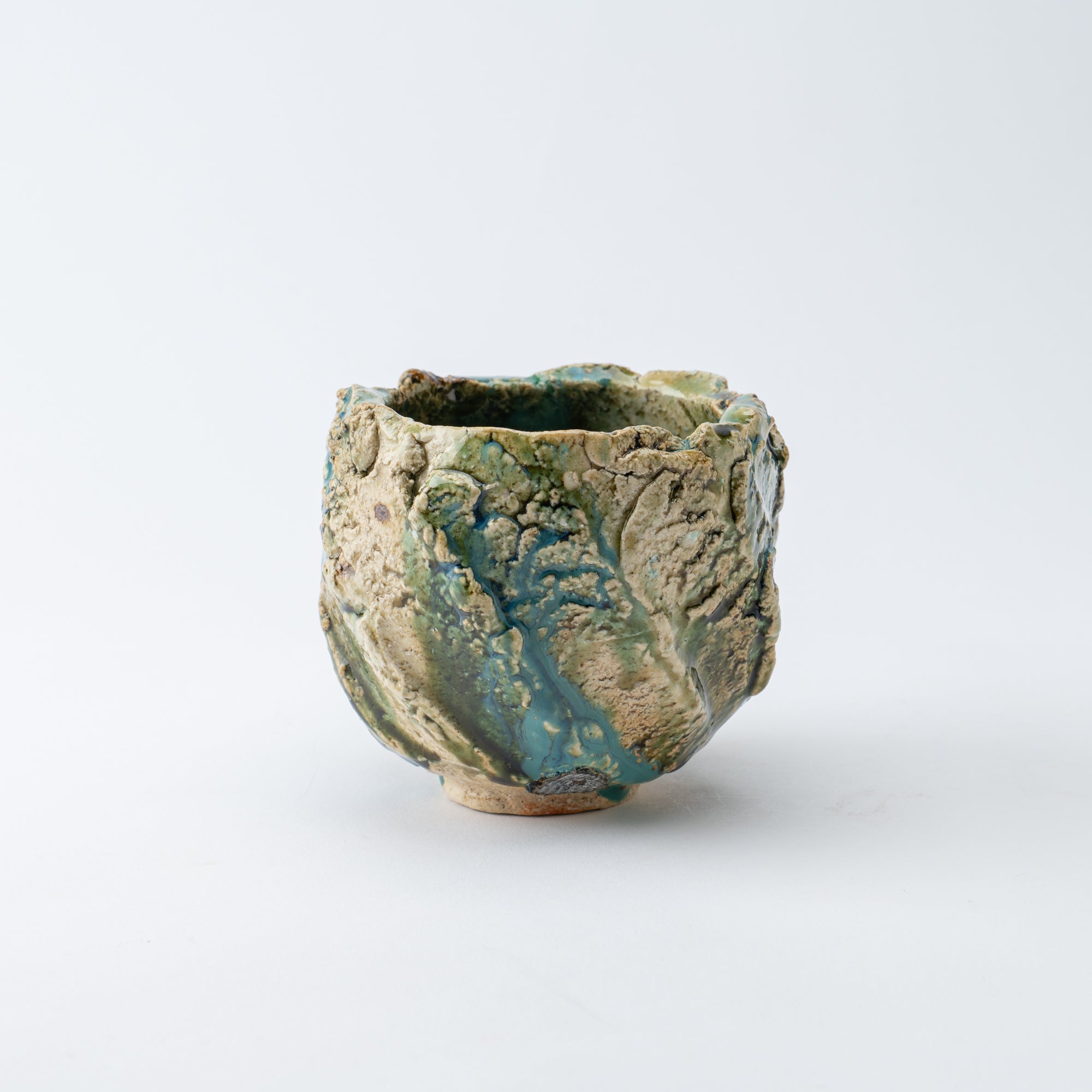 Oribe Earthen Wave Matcha Bowl