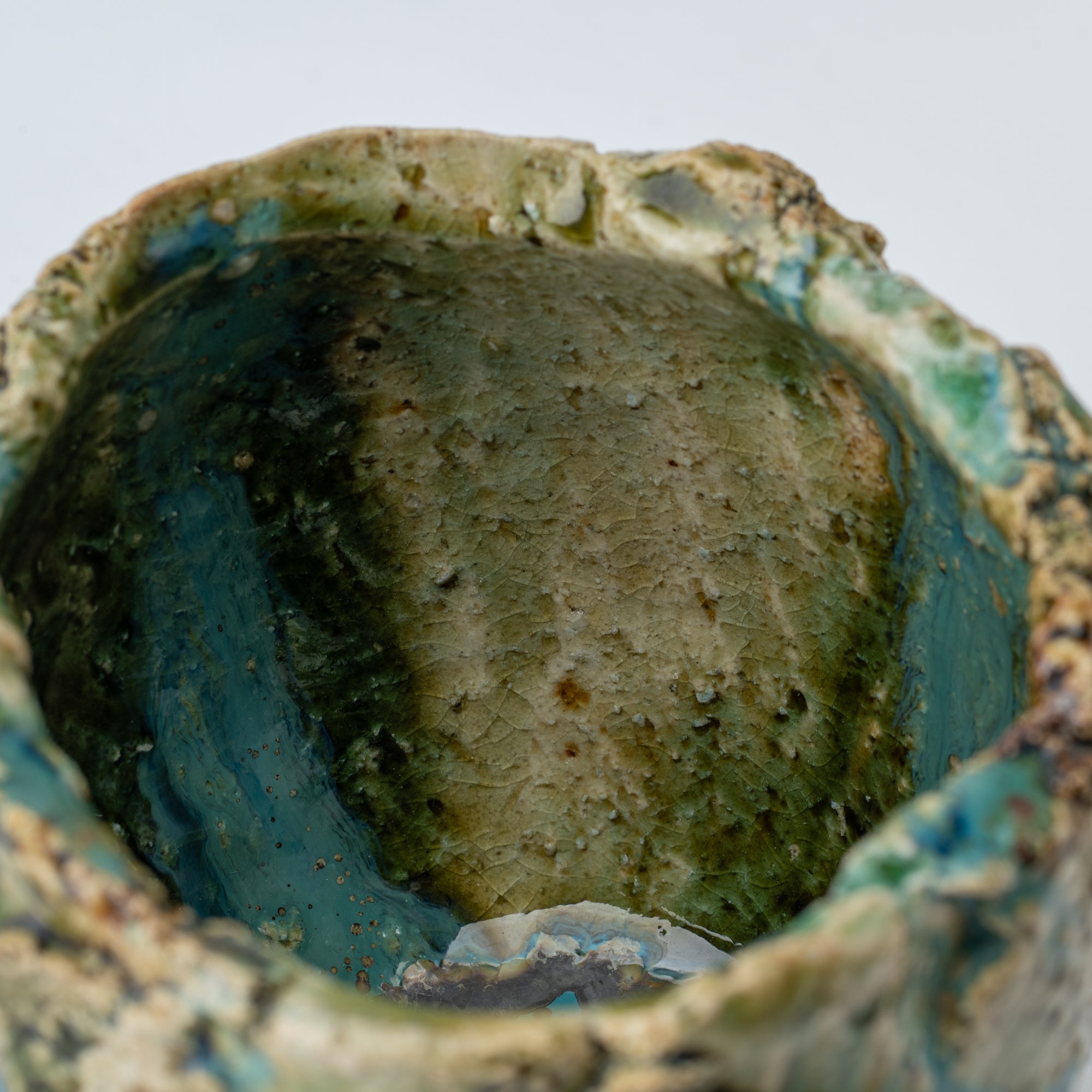 Oribe Earthen Wave Matcha Bowl