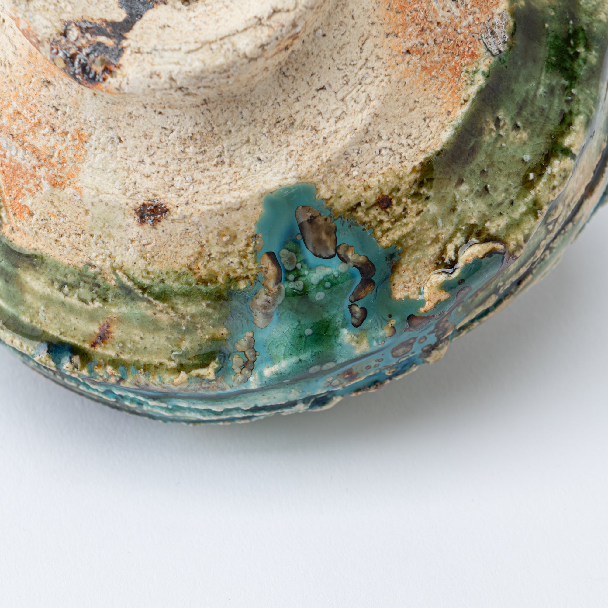 Oribe Asymmetrische ovale Matcha-Schale