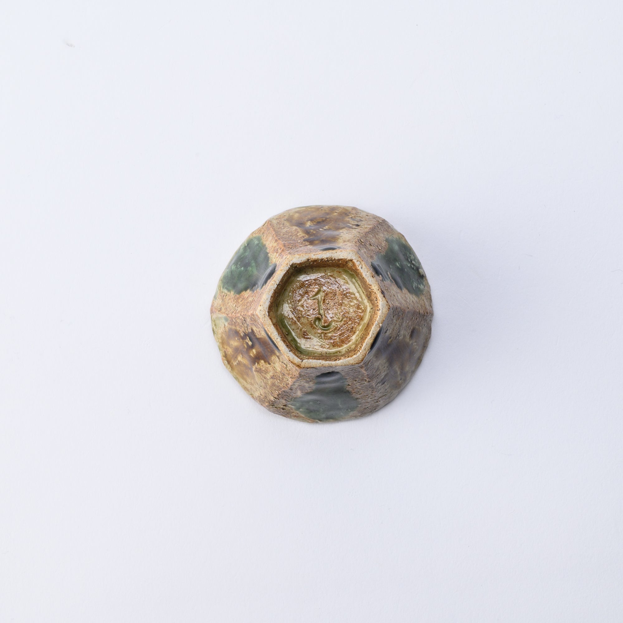 Bicolor Hexagonal Guinomi Sake Cup