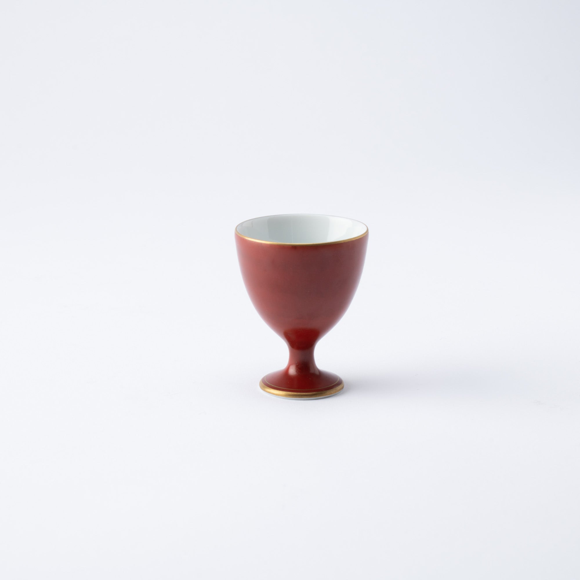 Bengara Red Sakazuki Flat Sake Cup