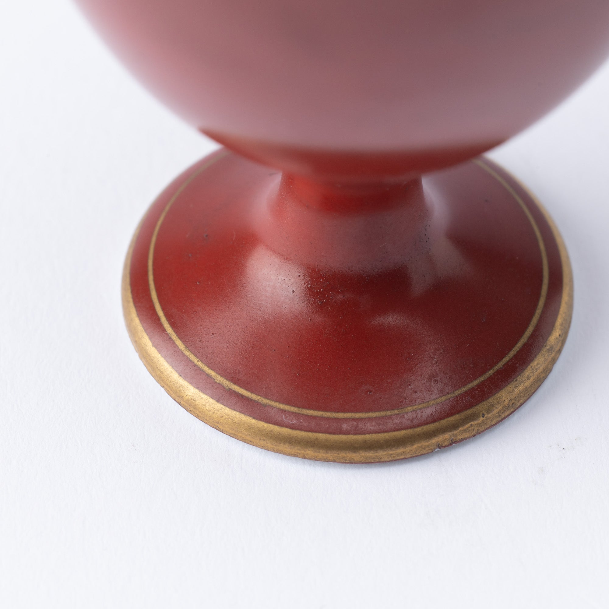 Bengara Red Sakazuki Flat Sake Cup