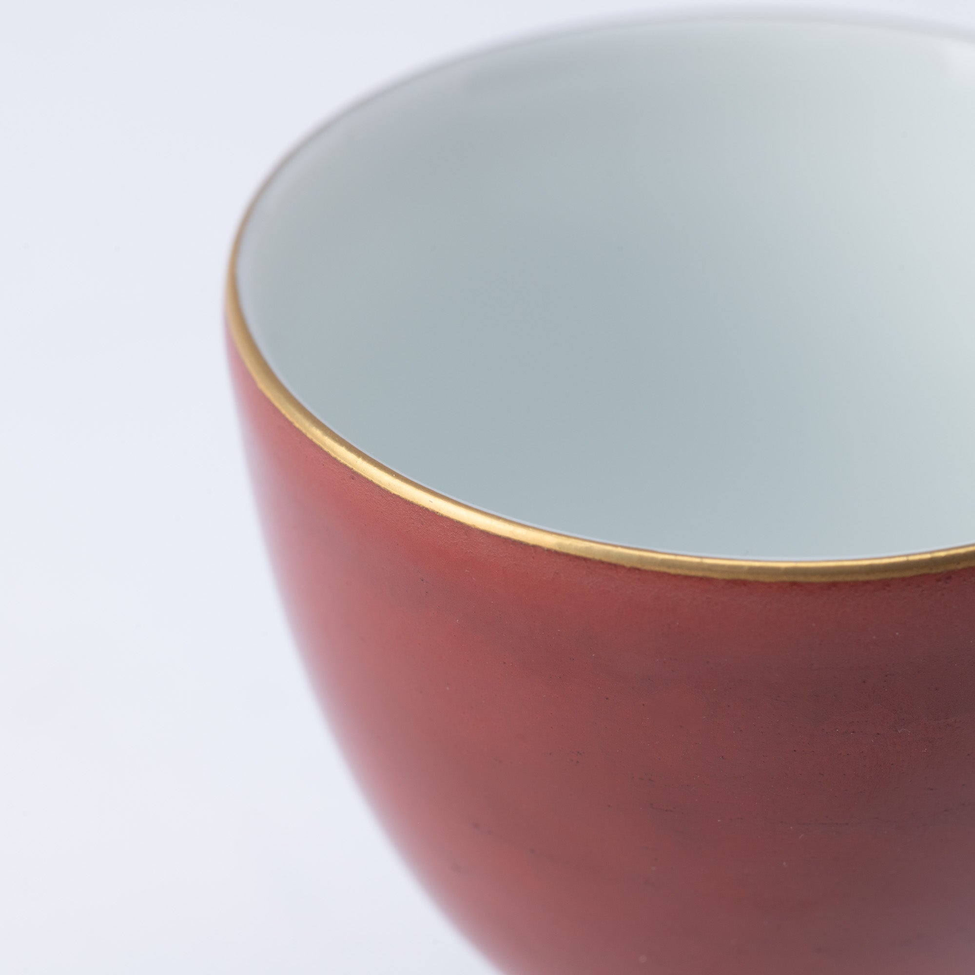 Bengara Red Sakazuki Flat Sake Cup