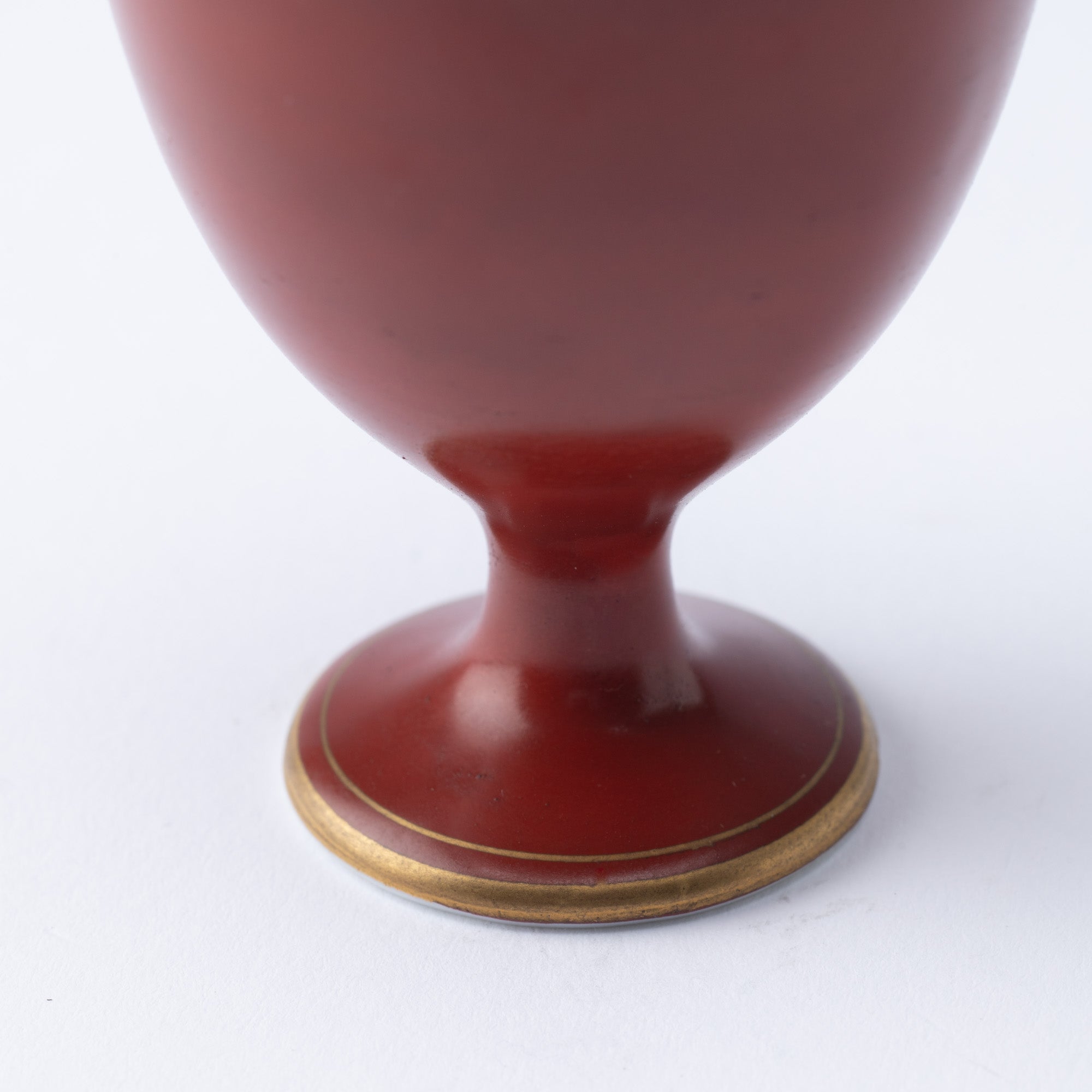 Bengara Red Sakazuki Flat Sake Cup