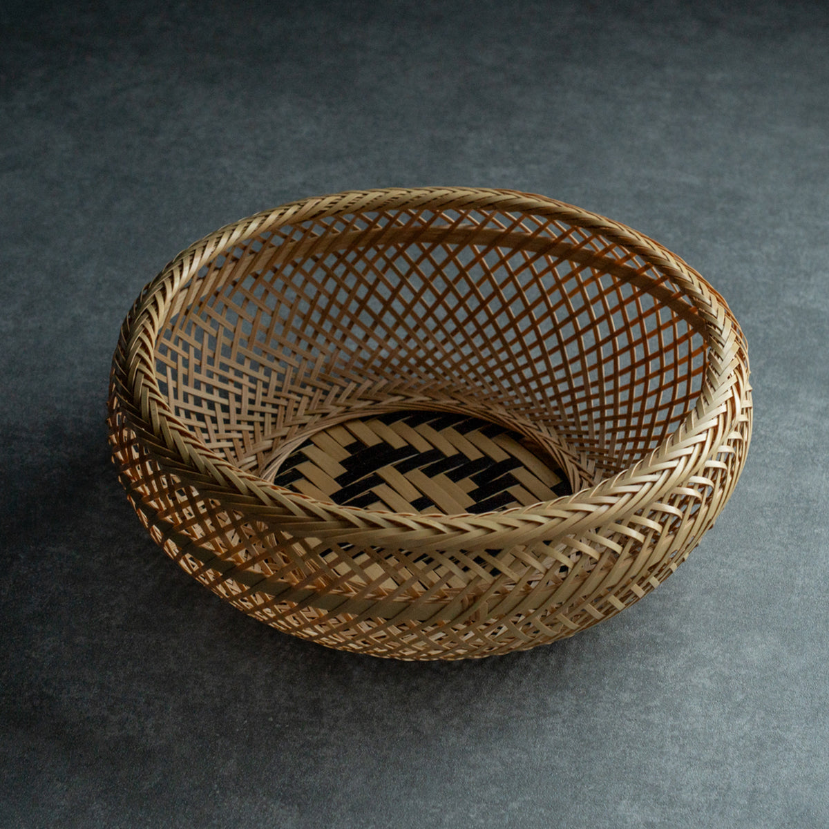Fine Weave Bamboo Basket