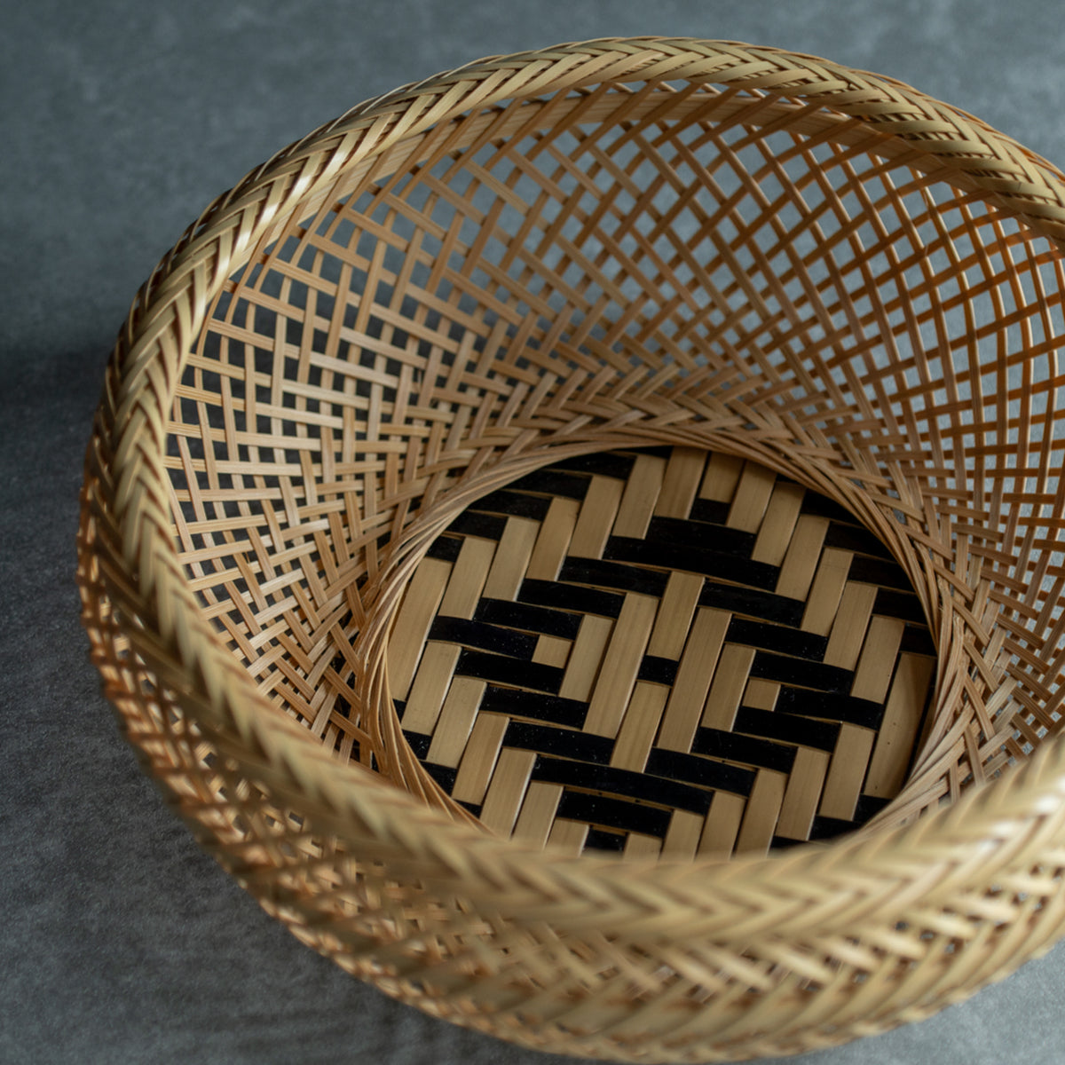 Fine Weave Bamboo Basket